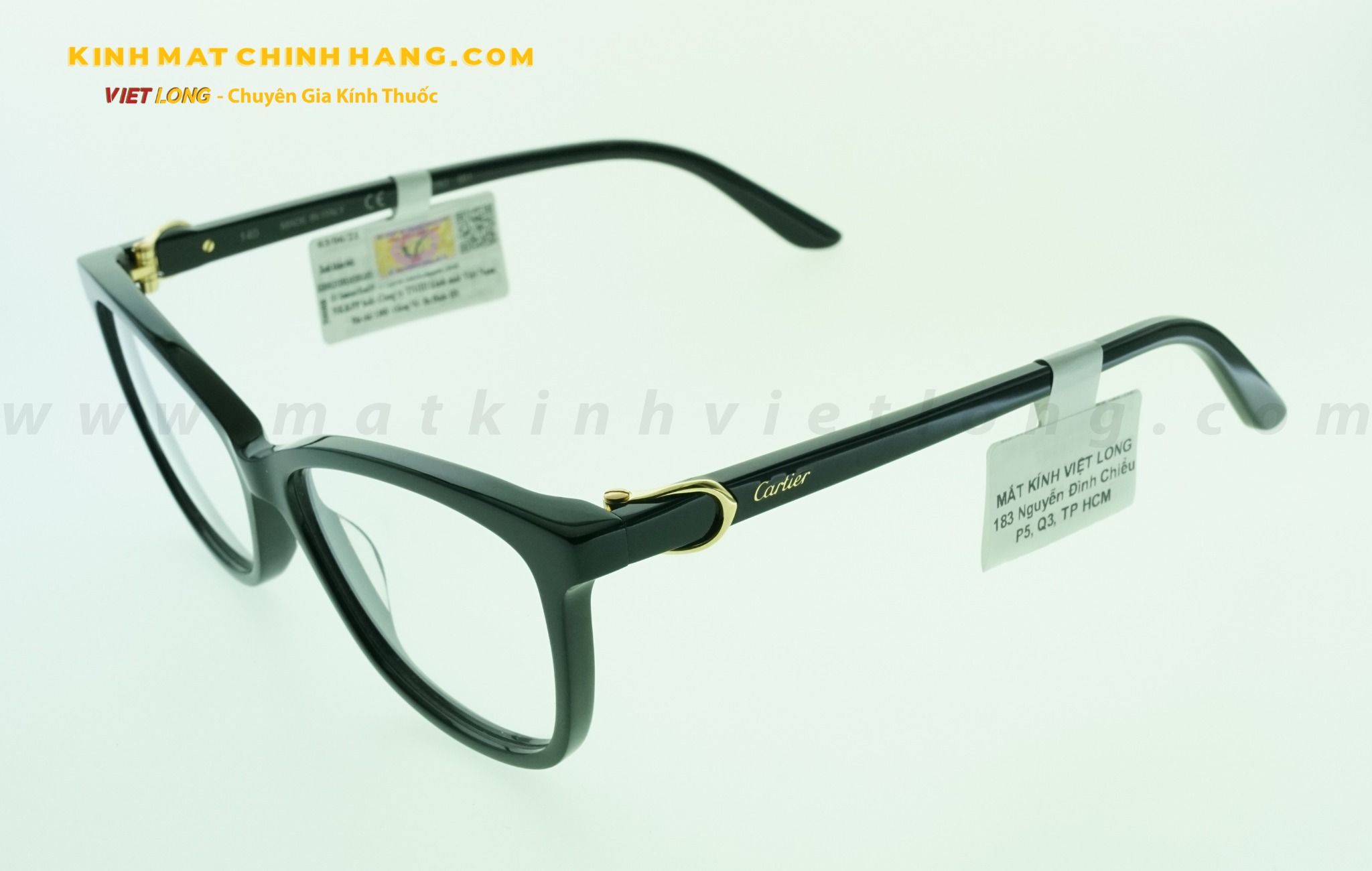  GỌNG KÍNH CARTIER CT0129O-001 53-15 