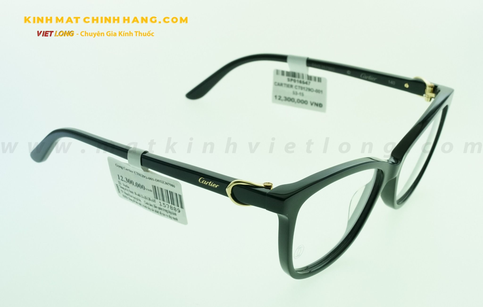  GỌNG KÍNH CARTIER CT0129O-001 53-15 