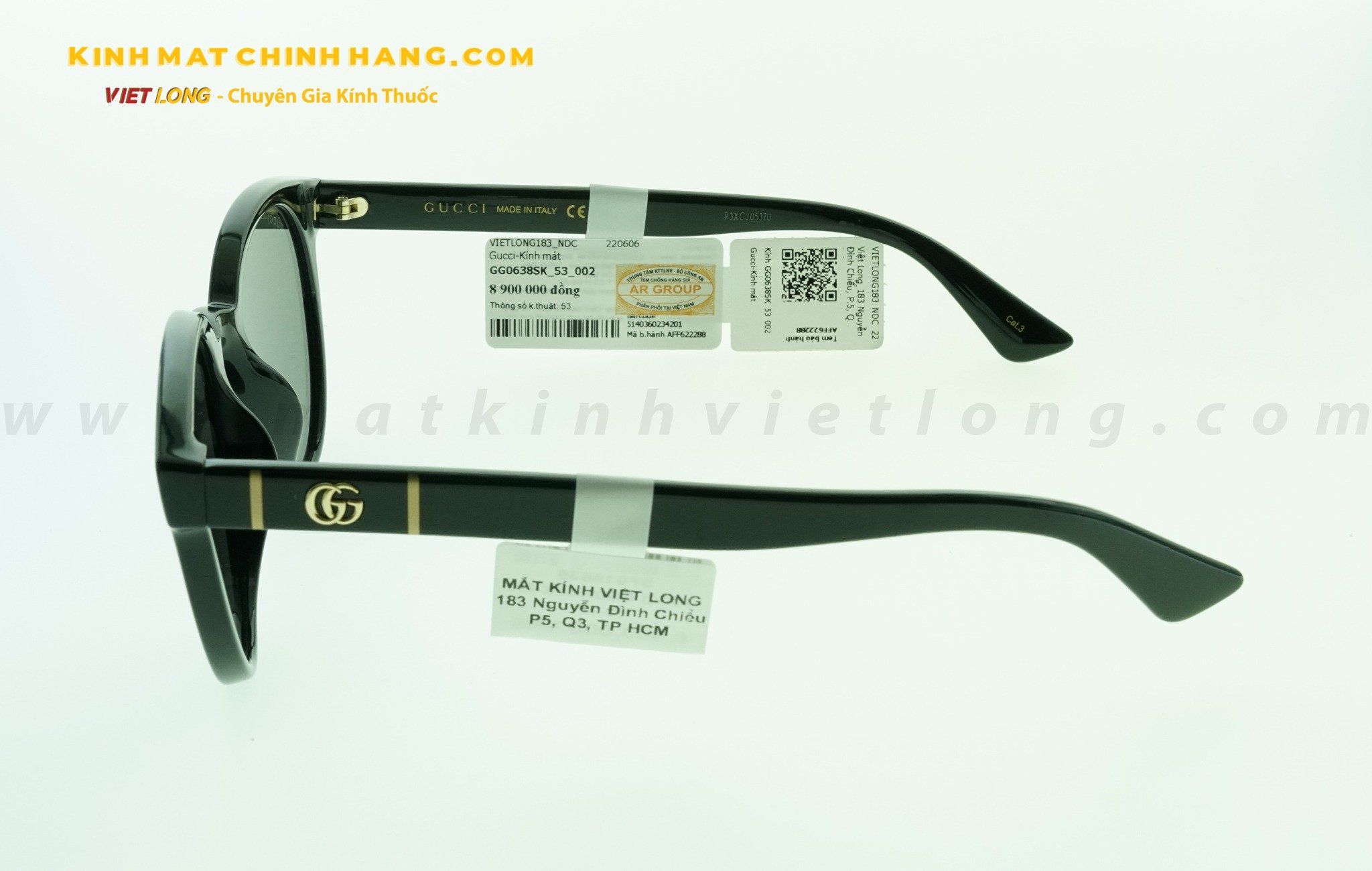 KÍNH MÁT GUCCI GG0638SK-002 53-22