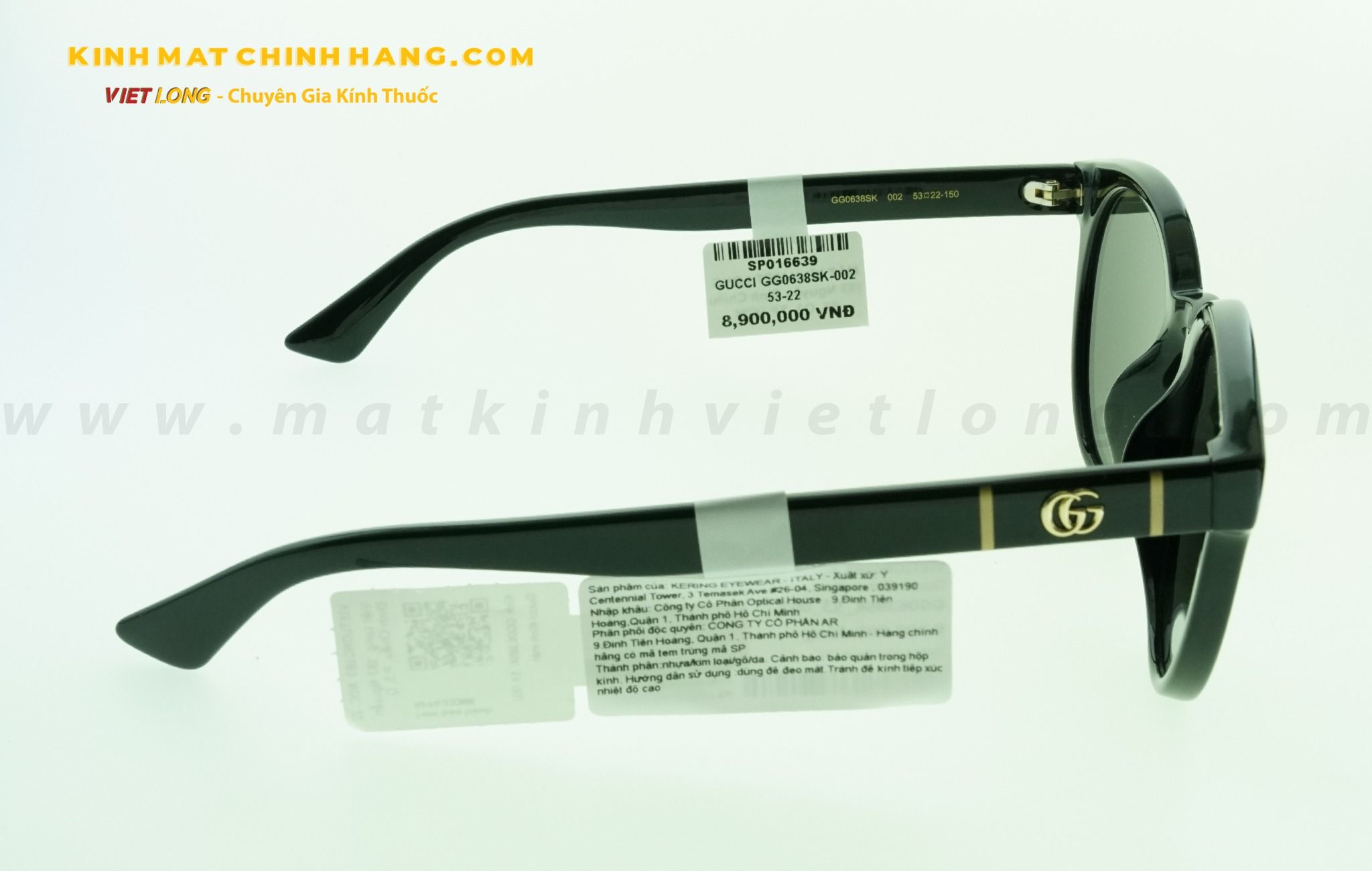  KÍNH MÁT GUCCI GG0638SK-002 53-22 