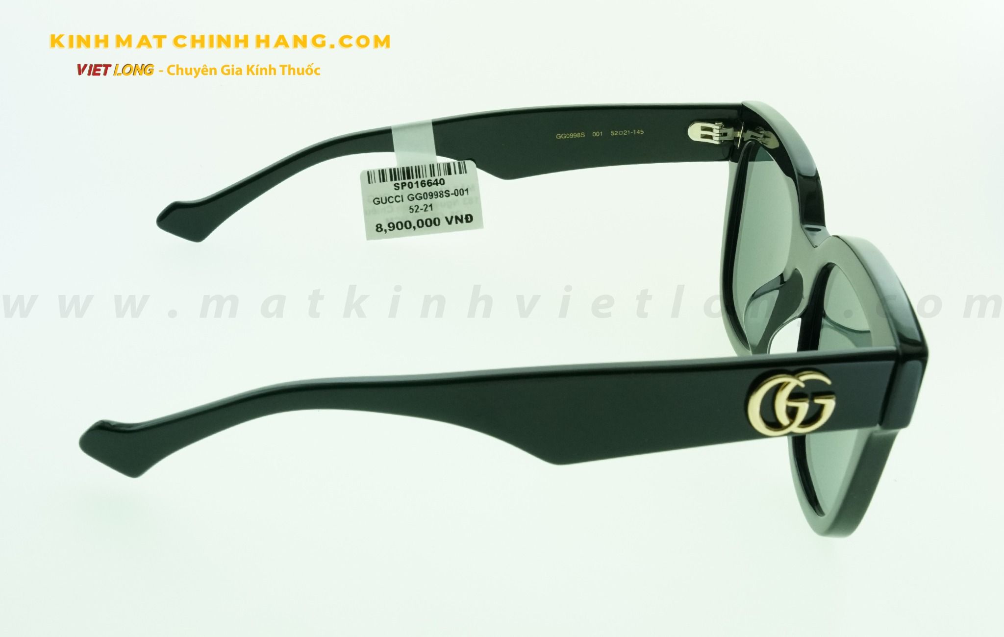  KÍNH MÁT GUCCI GG0998S-001 52-21 