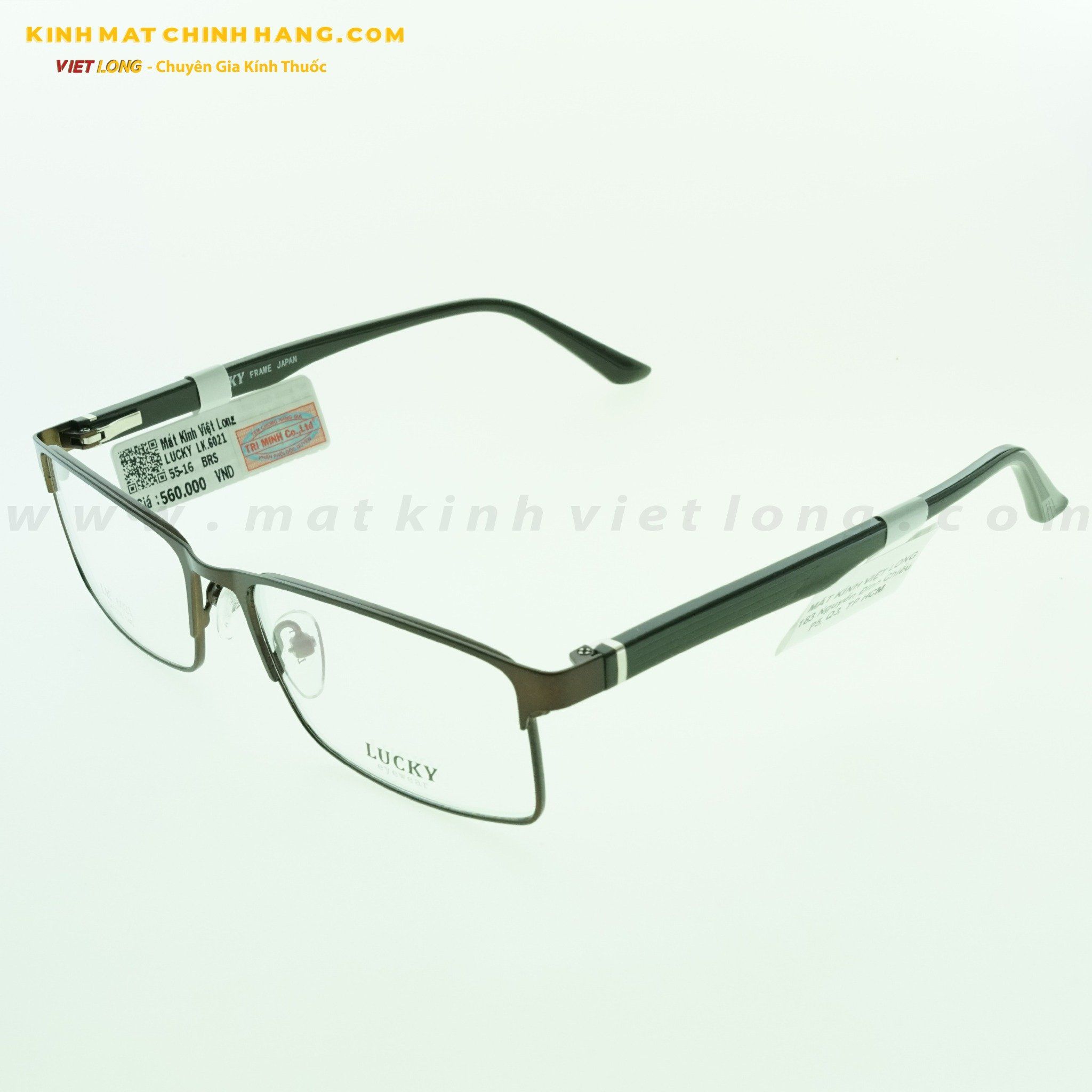 GỌNG KÍNH LUCKY LK6021-BRS 54-16