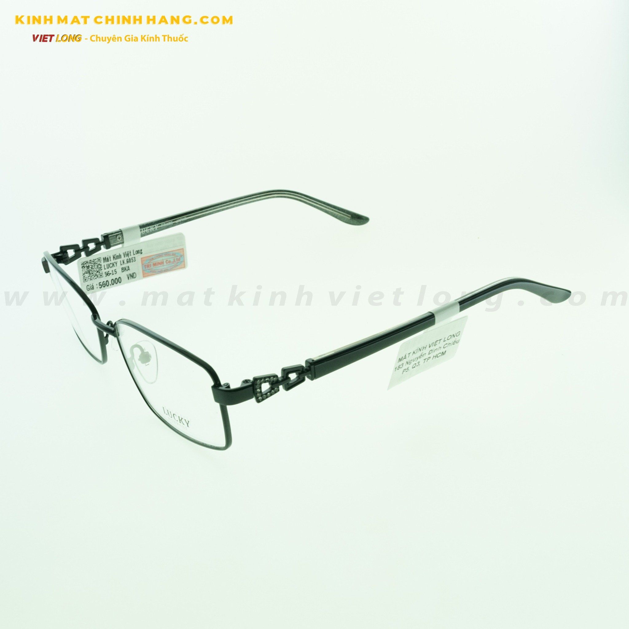 GỌNG KÍNH LUCKY LK6053-BKA 55-15