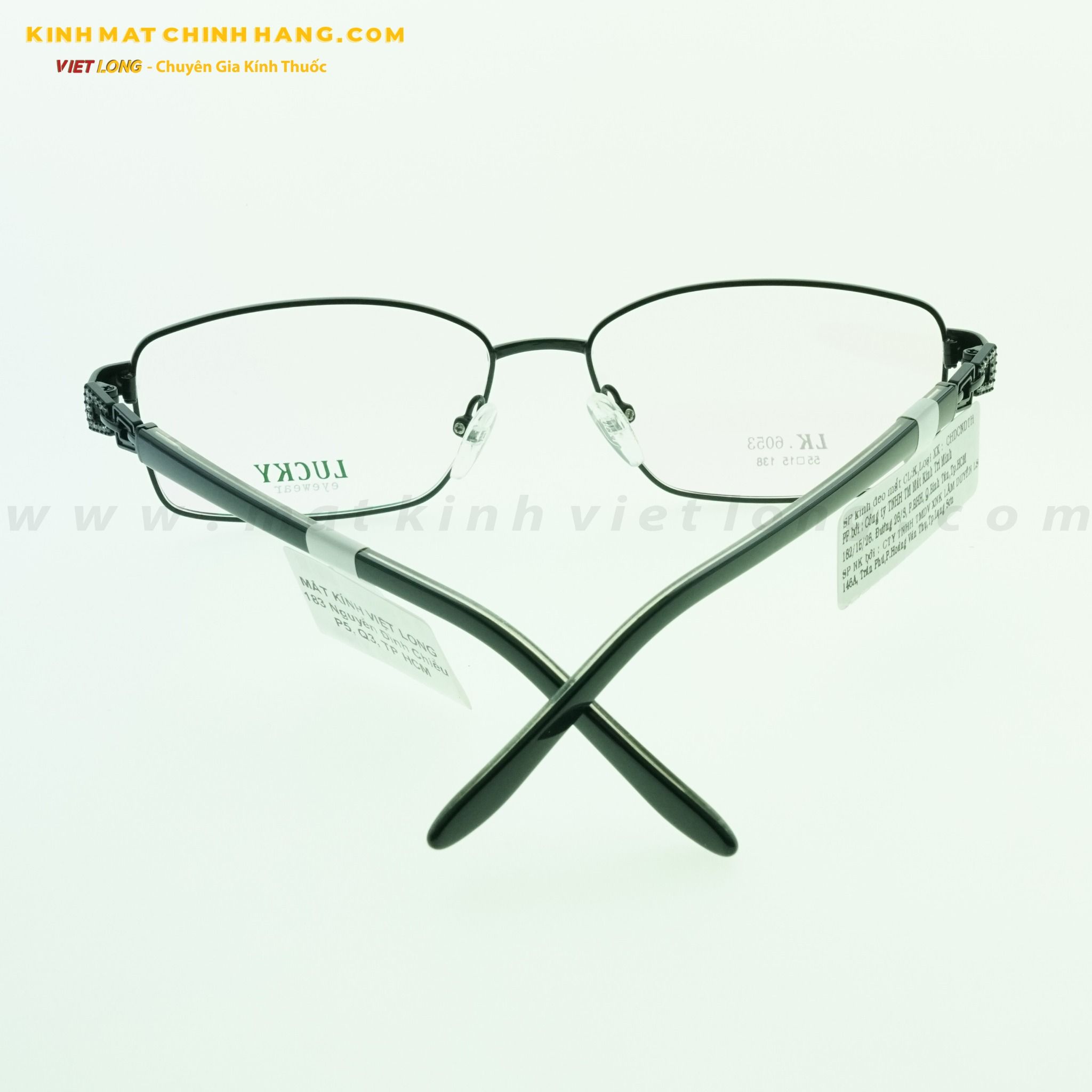 GỌNG KÍNH LUCKY LK6053-BKA 55-15