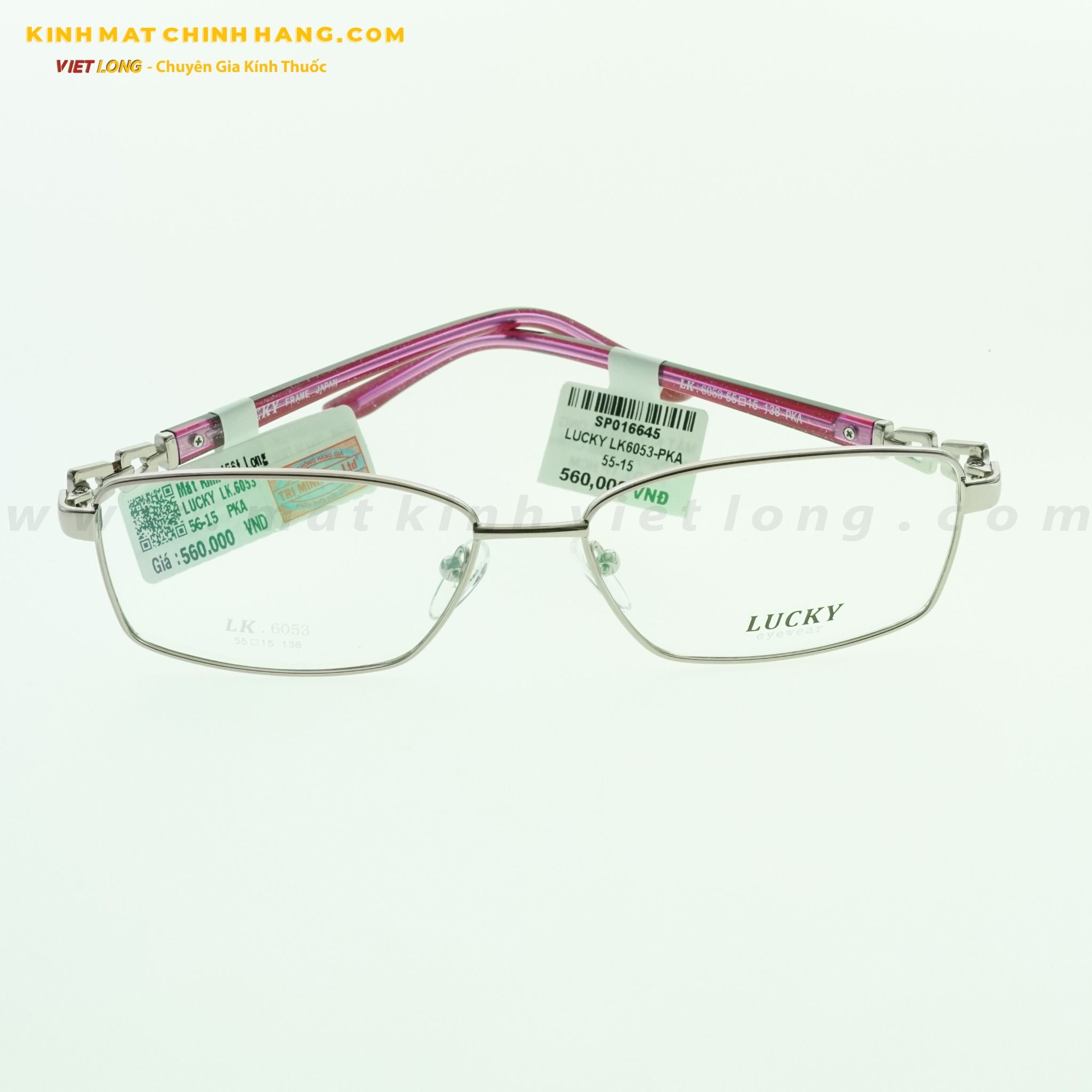 GỌNG KÍNH LUCKY LK6053-PKA 55-15