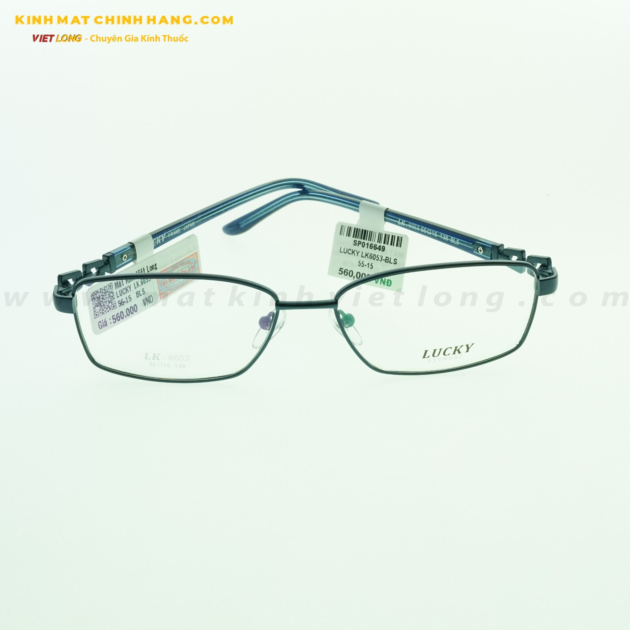 GỌNG KÍNH LUCKY LK6053-BLS 55-15