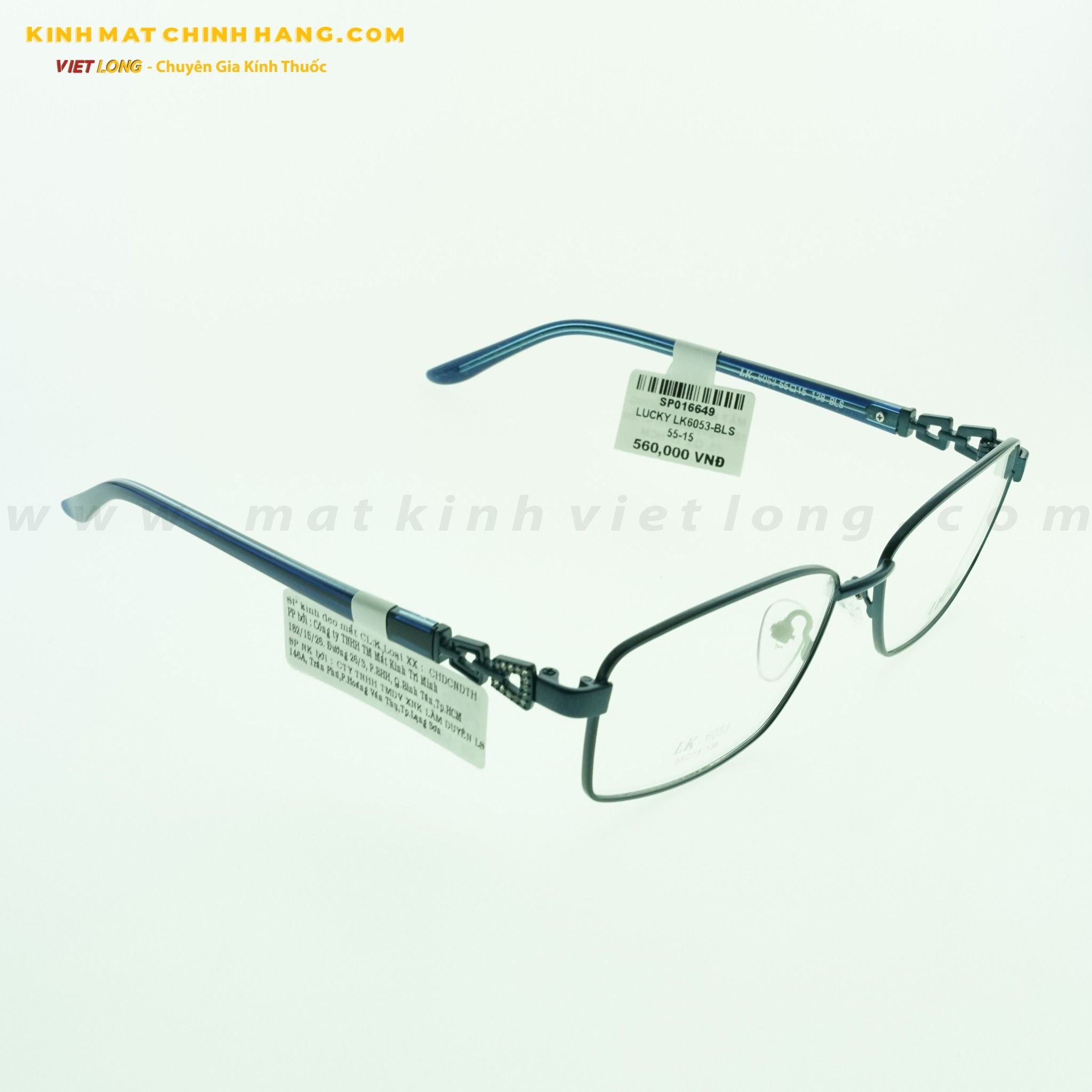GỌNG KÍNH LUCKY LK6053-BLS 55-15