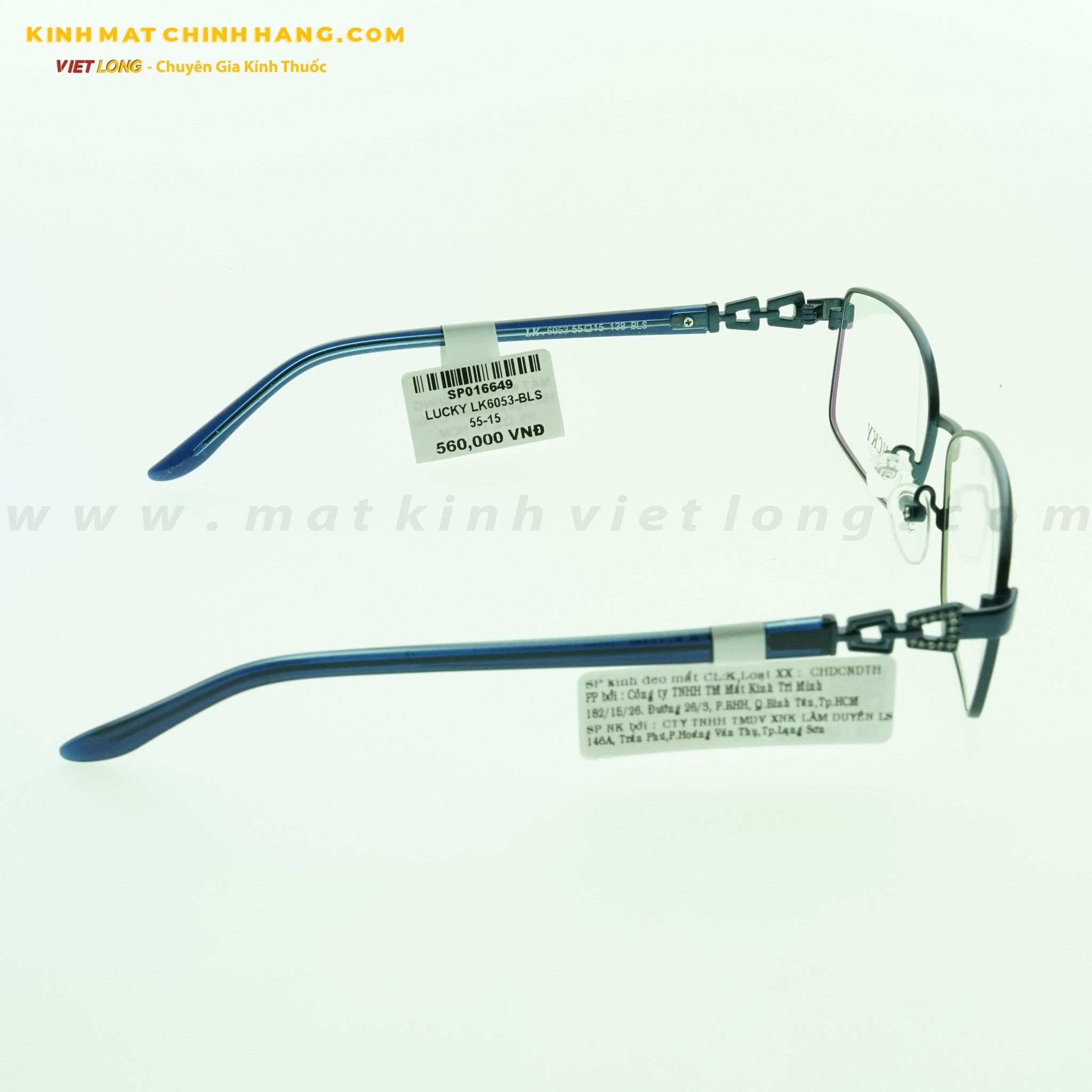 GỌNG KÍNH LUCKY LK6053-BLS 55-15