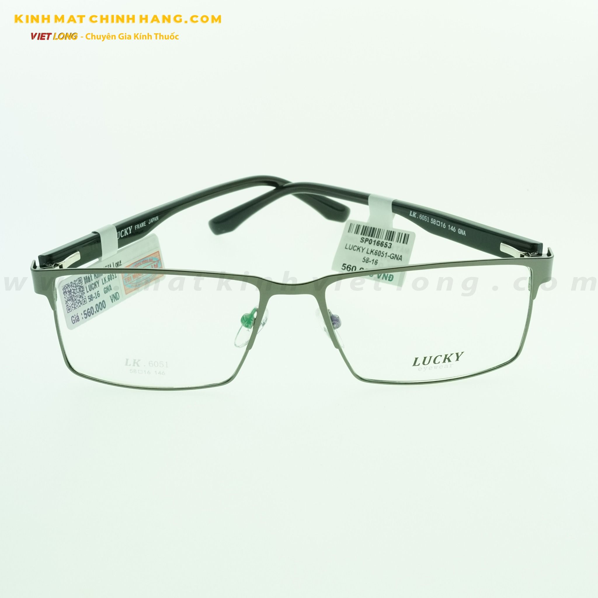 GỌNG KÍNH LUCKY LK6051-GNA 58-16