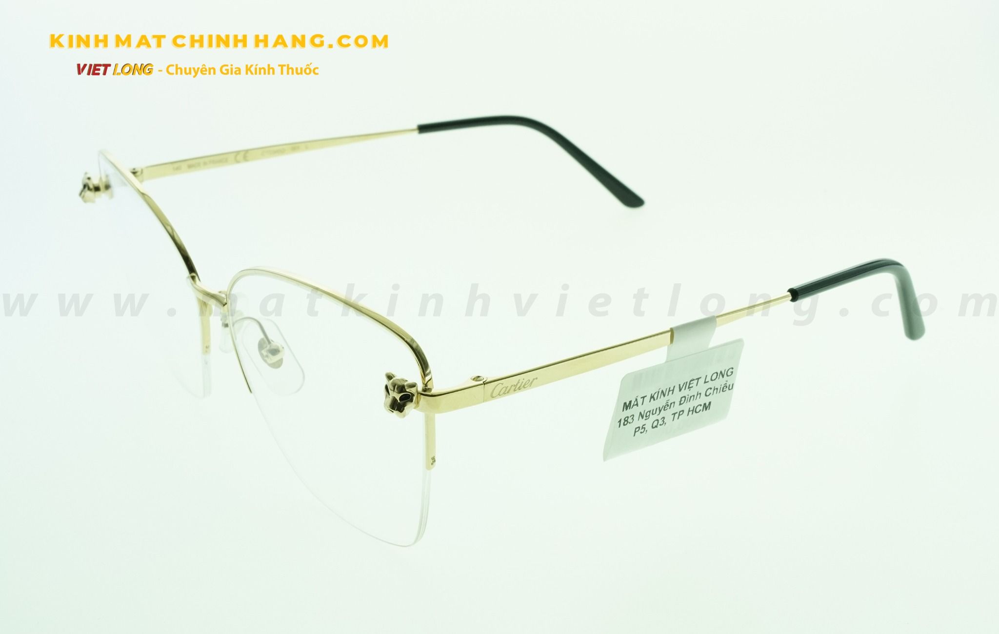  GỌNG KÍNH CARTIER CT0345O-001 55-18 