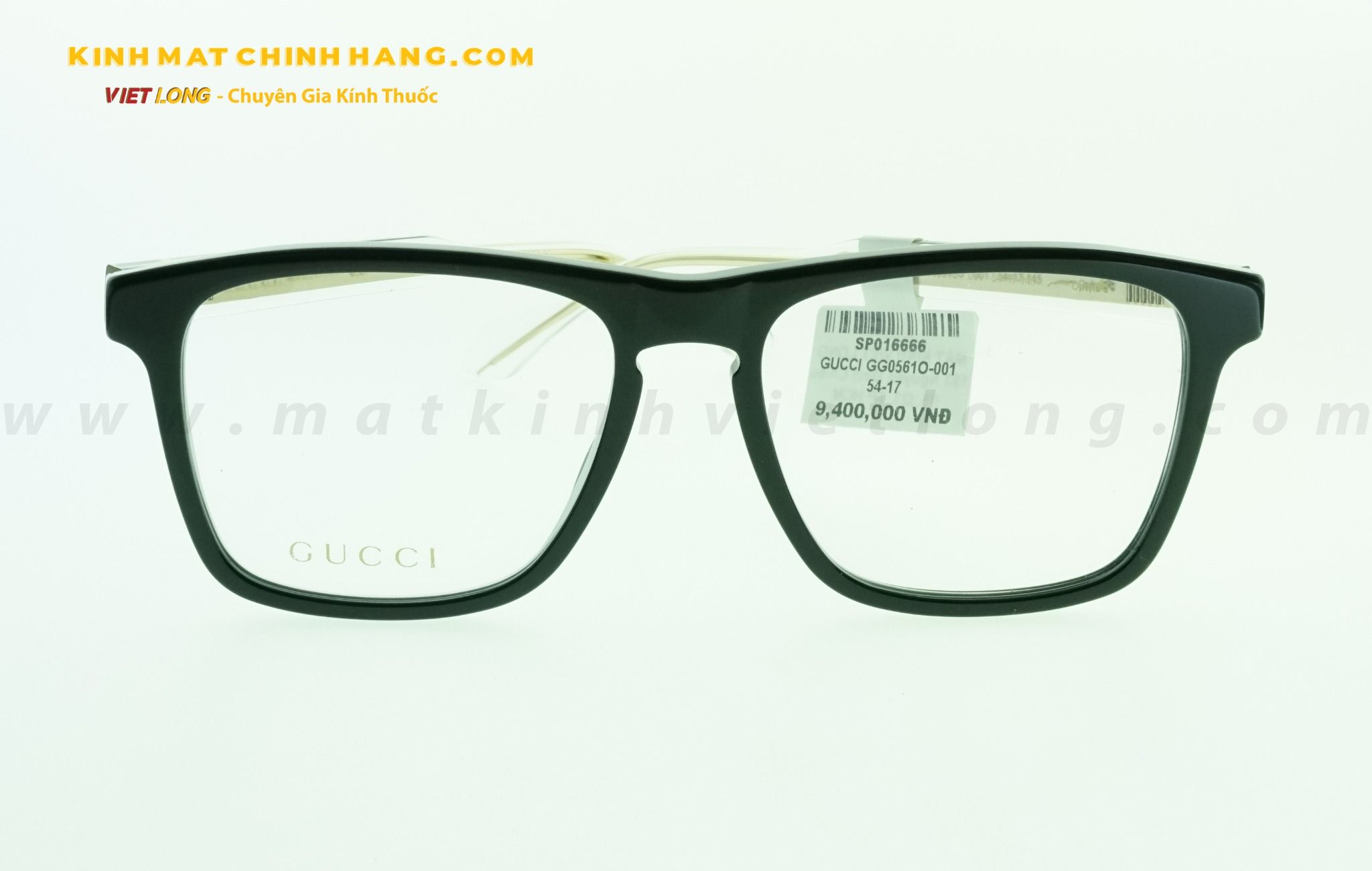  GỌNG KÍNH GUCCI GG0561O-001 54-17 