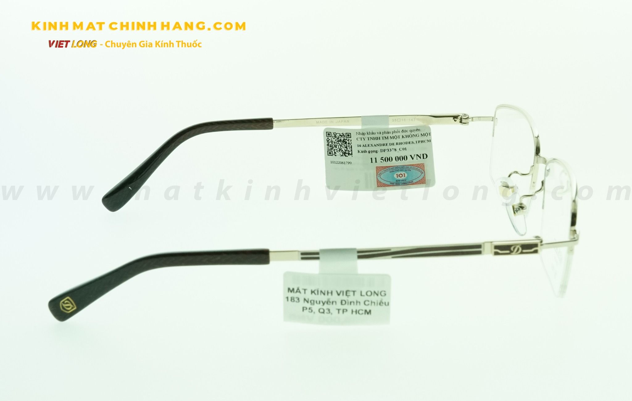  GỌNG KÍNH DUPONT DP3378-C01 55-18 