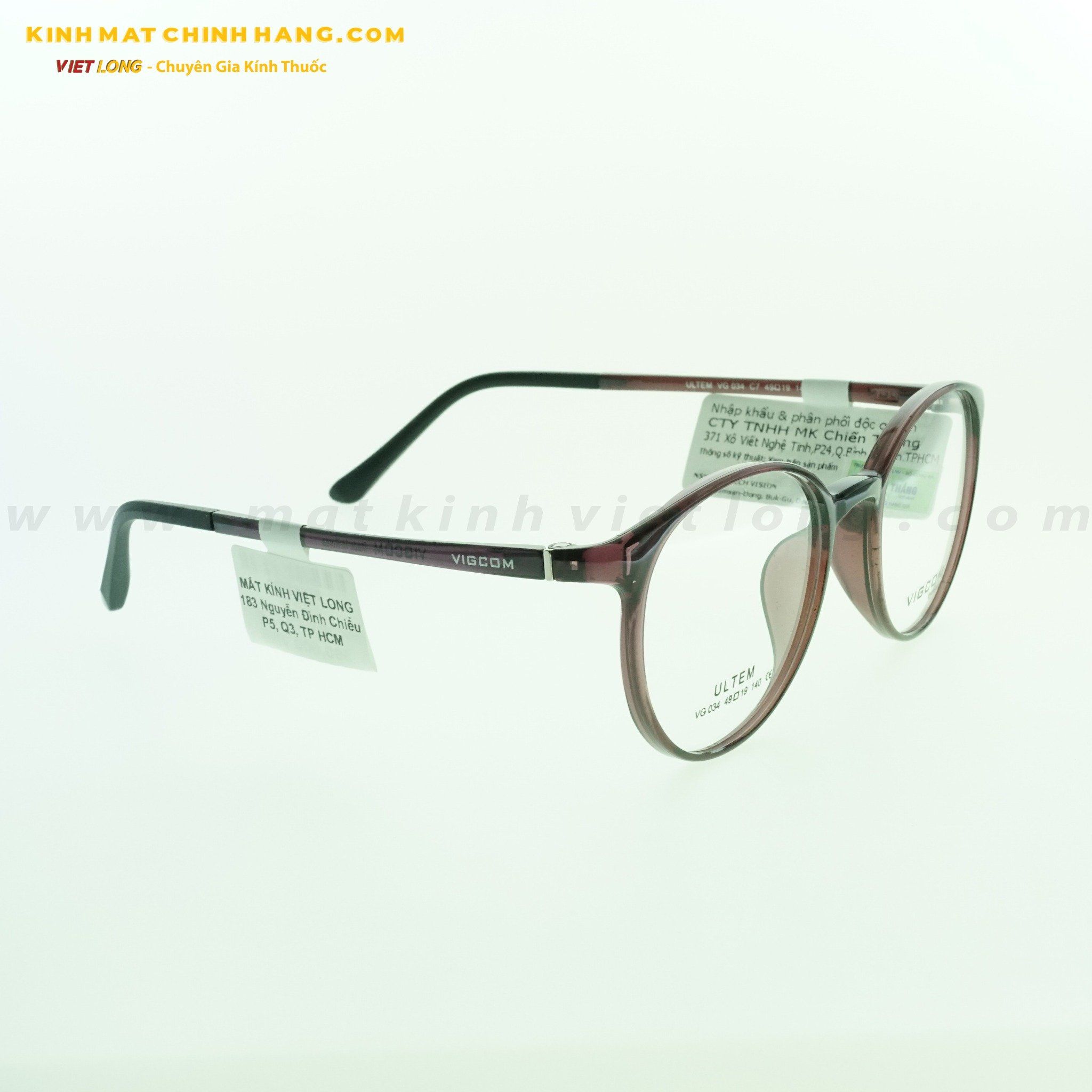 GỌNG KÍNH VIGCOM VG034-C7 49-19