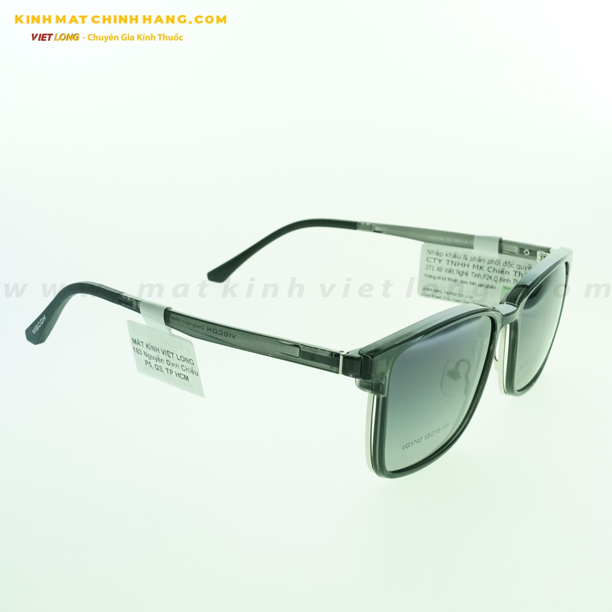 GỌNG KÍNH CLIP VIGCOM VG1742-S4 55-18