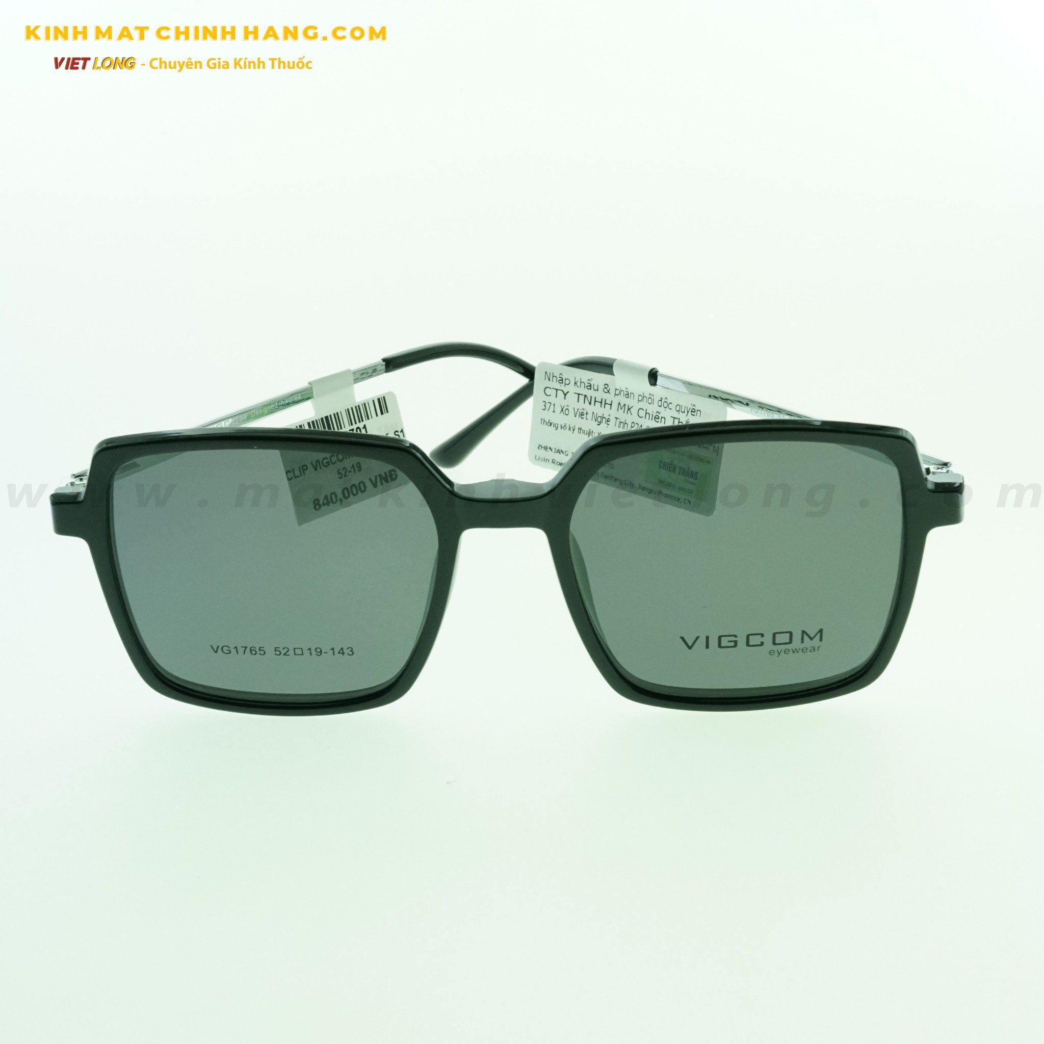 GỌNG KÍNH CLIP VIGCOM VG1765-S1 52-19