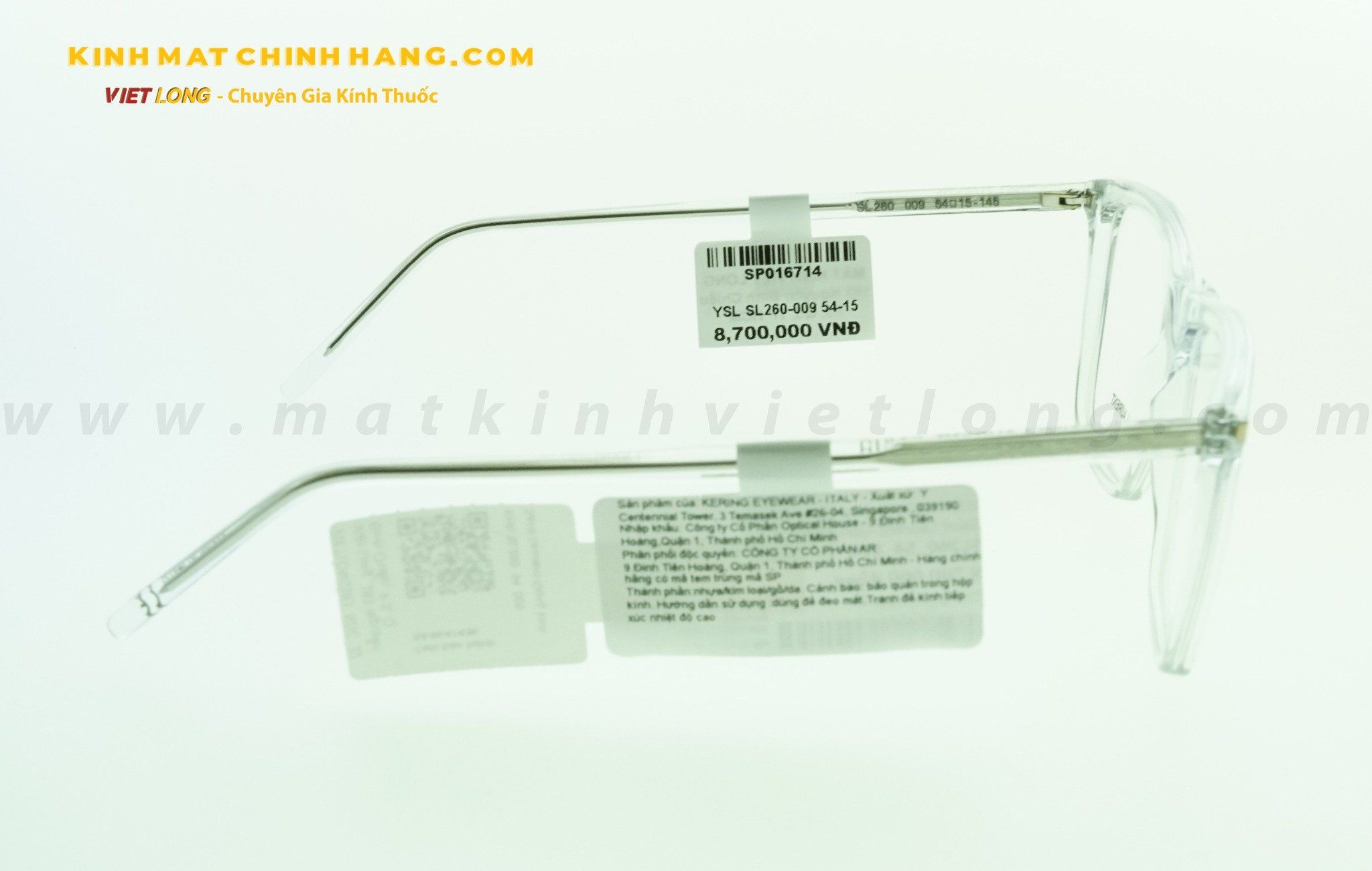 GỌNG KÍNH YSL SL260-009 54-15