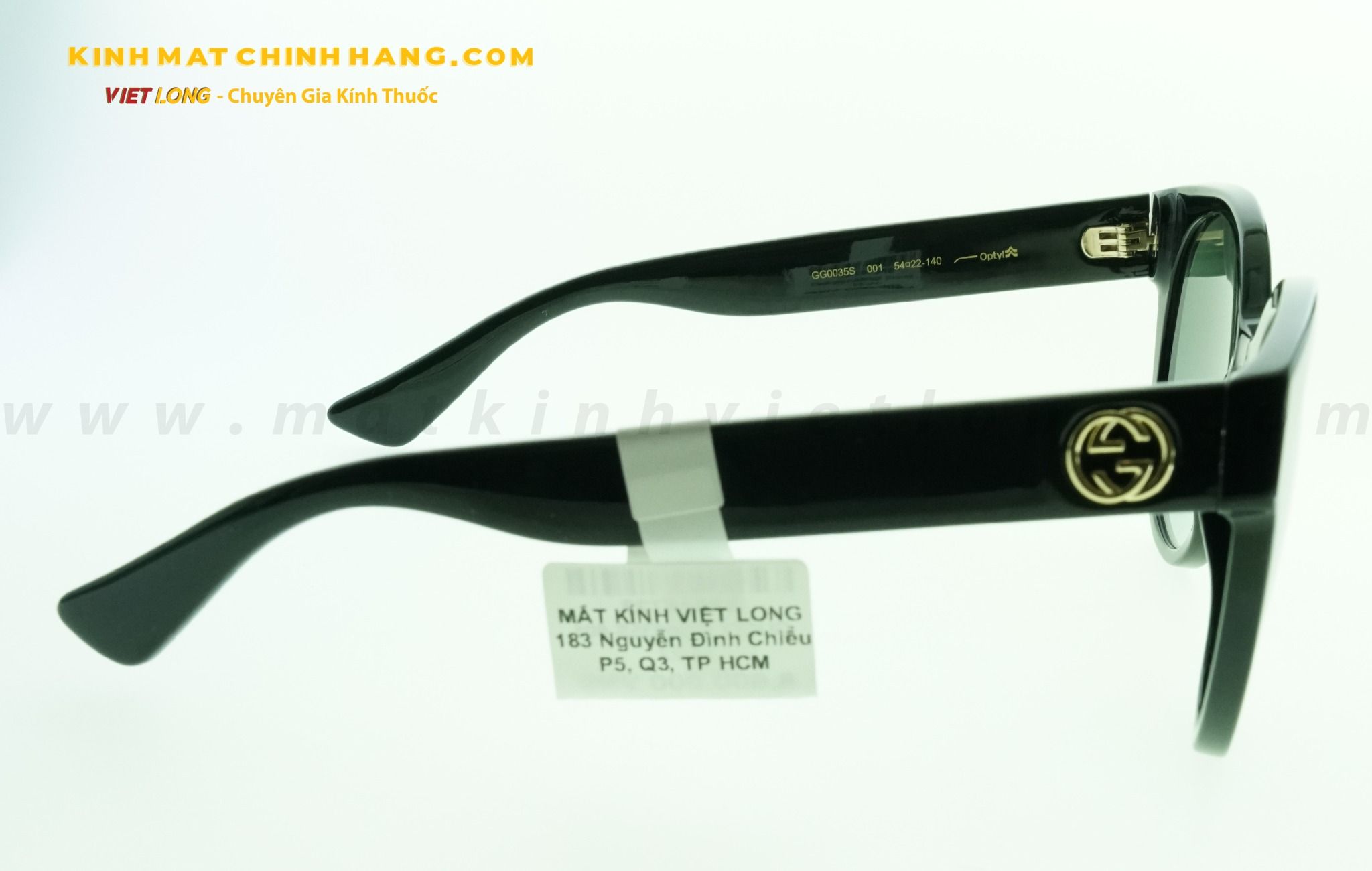 KÍNH MÁT GUCCI GG0035S-001 54-22