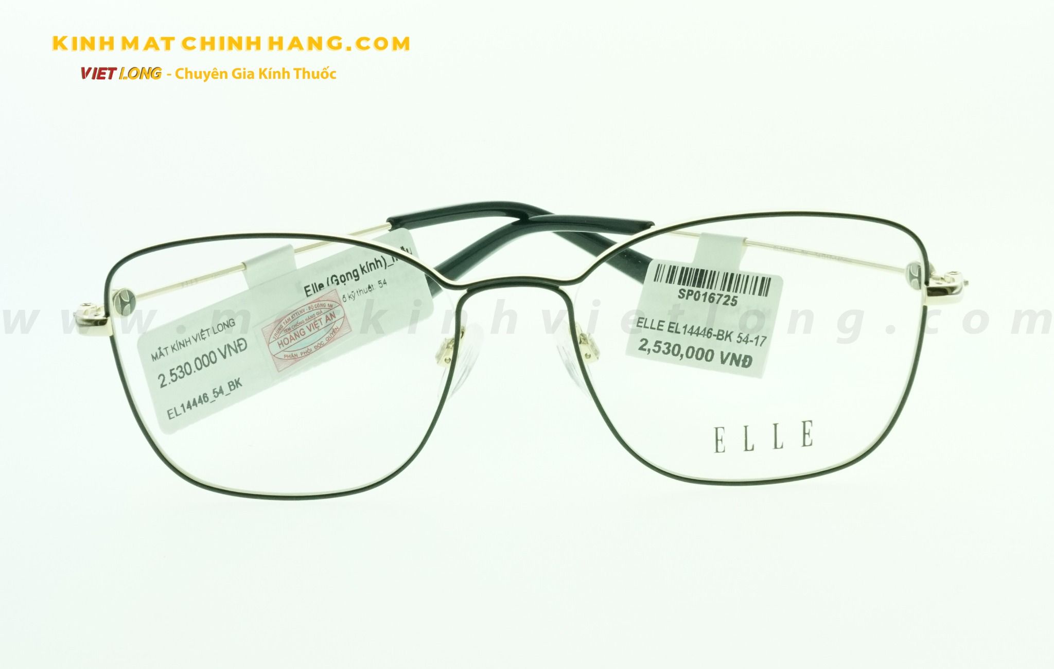  GỌNG KÍNH ELLE EL14446-BK 54-17 