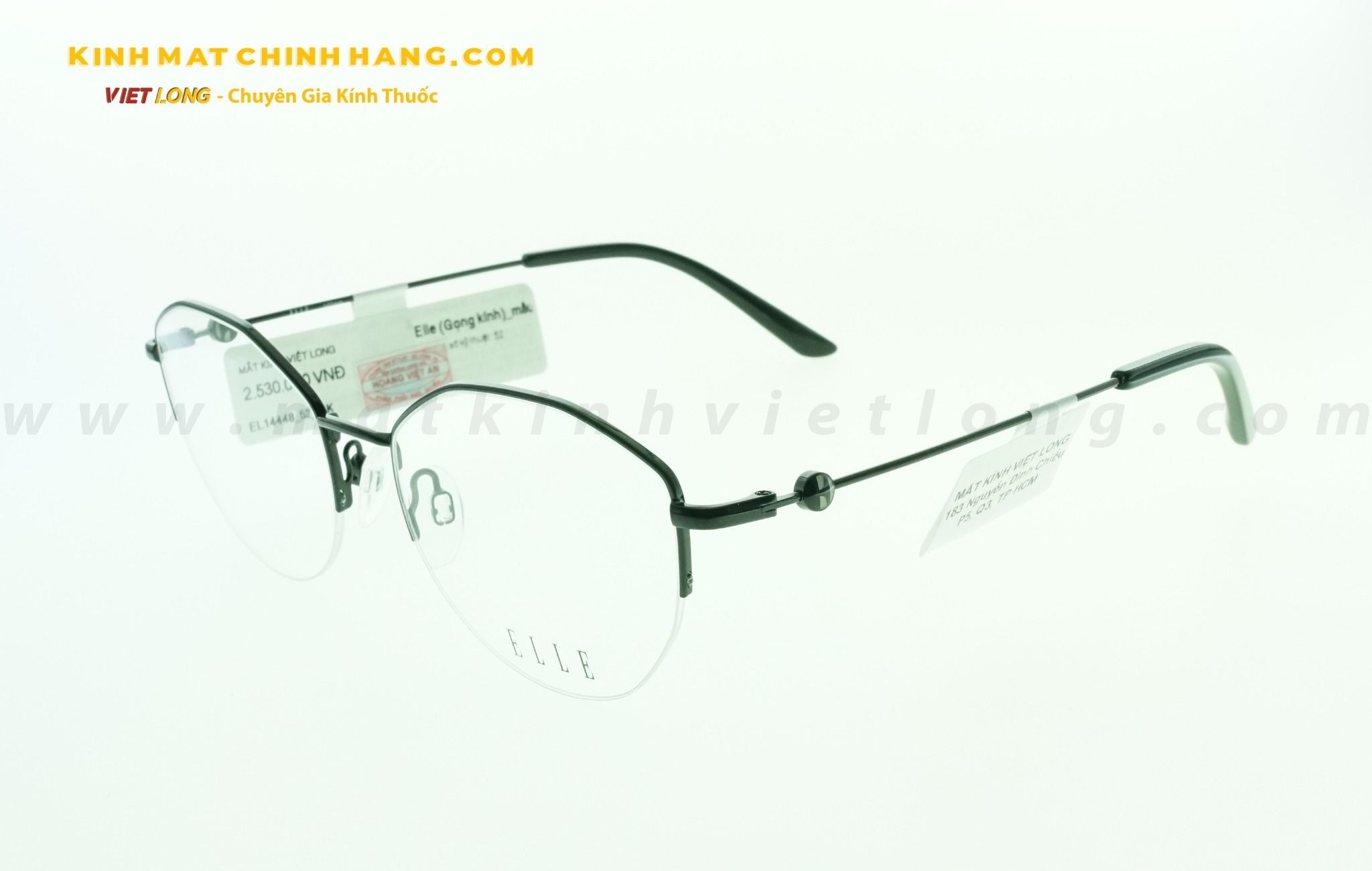 GỌNG KÍNH ELLE EL14448-BK 52-18