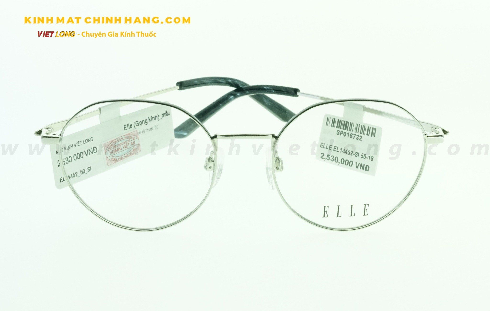 GỌNG KÍNH ELLE EL14452-SI 50-18