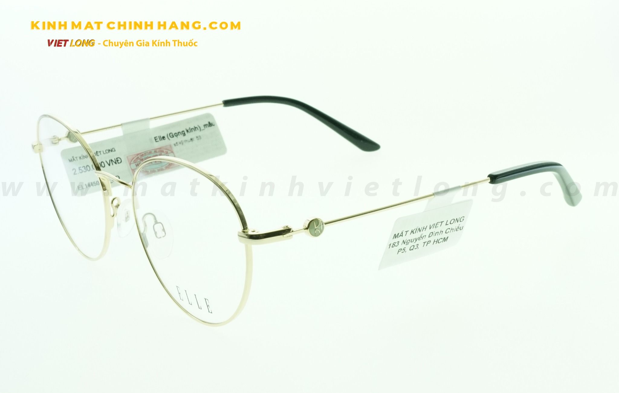 GỌNG KÍNH ELLE EL14450-GD 53-18
