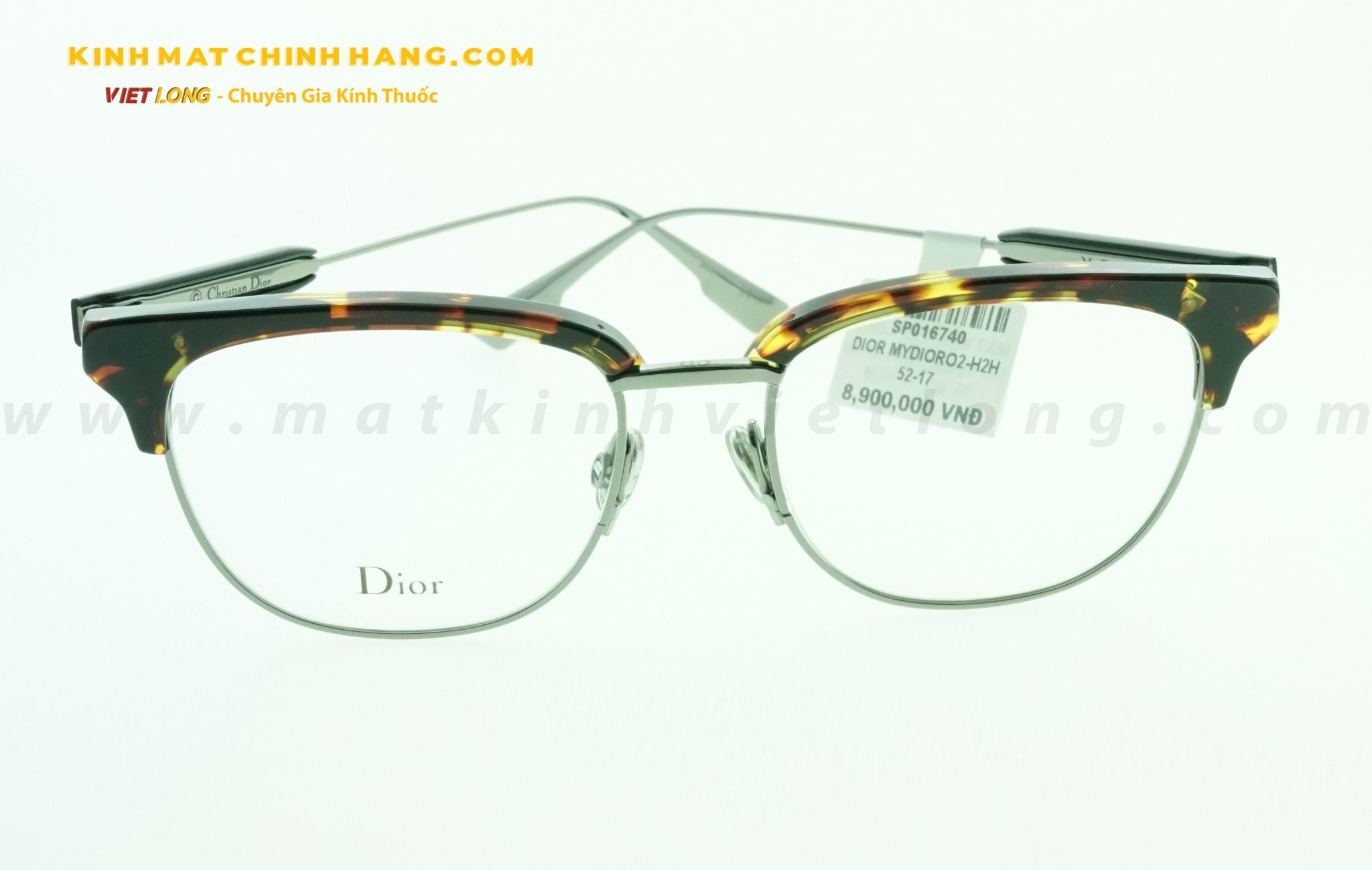  GỌNG KÍNH DIOR MYDIORO2-H2H 52-17 