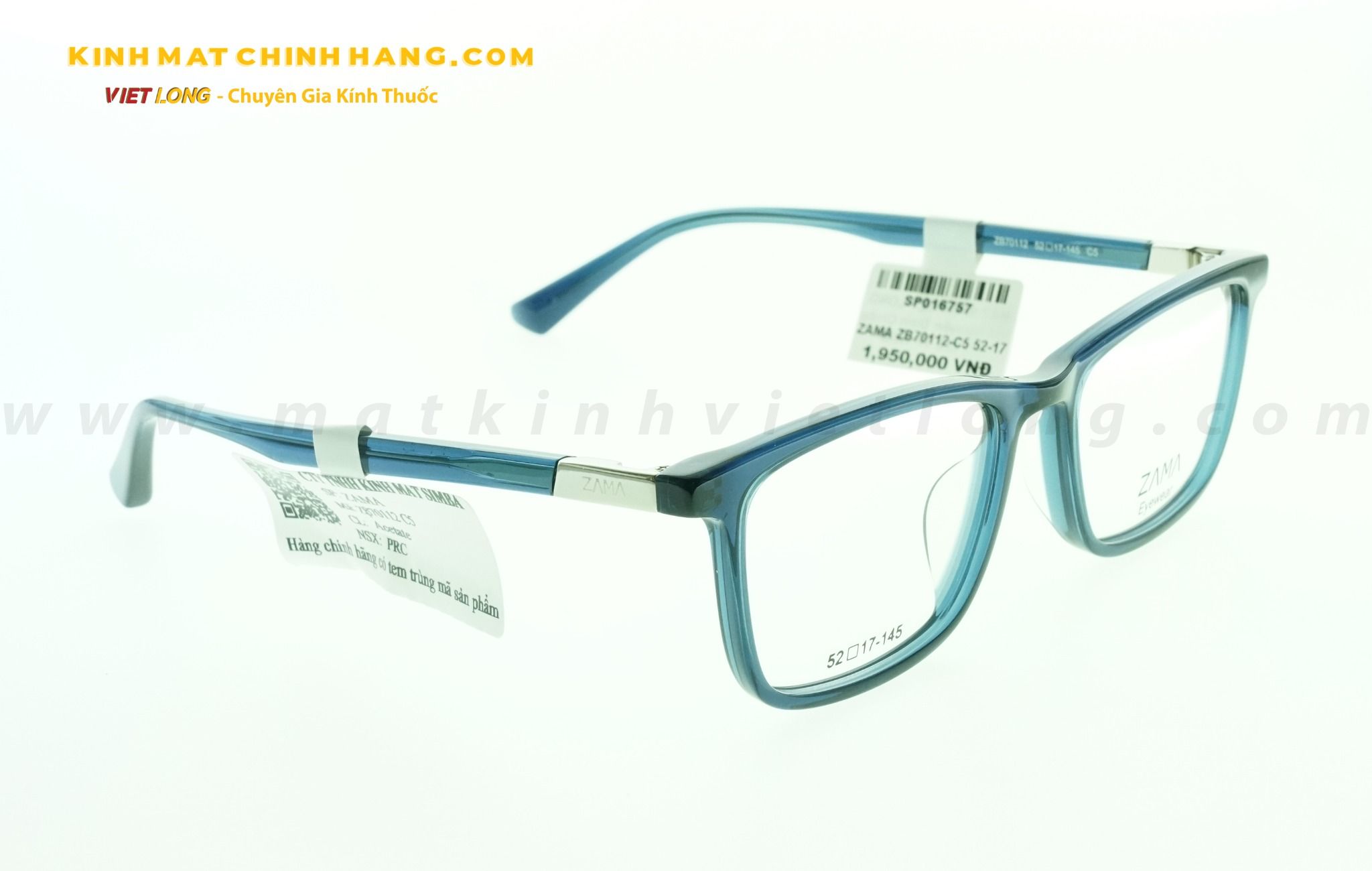 GỌNG KÍNH ZAMA ZB70112-C5 52-17