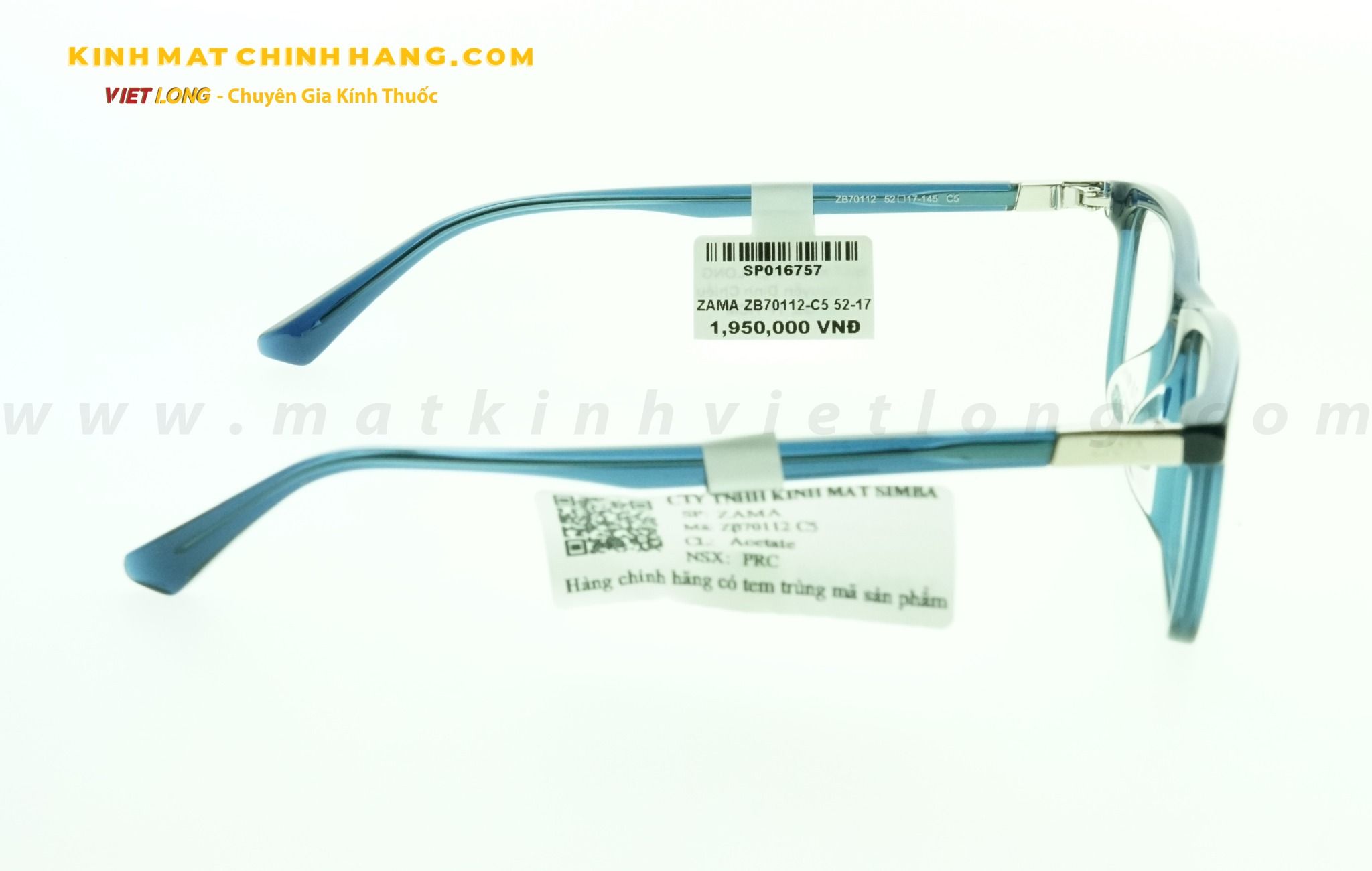 GỌNG KÍNH ZAMA ZB70112-C5 52-17