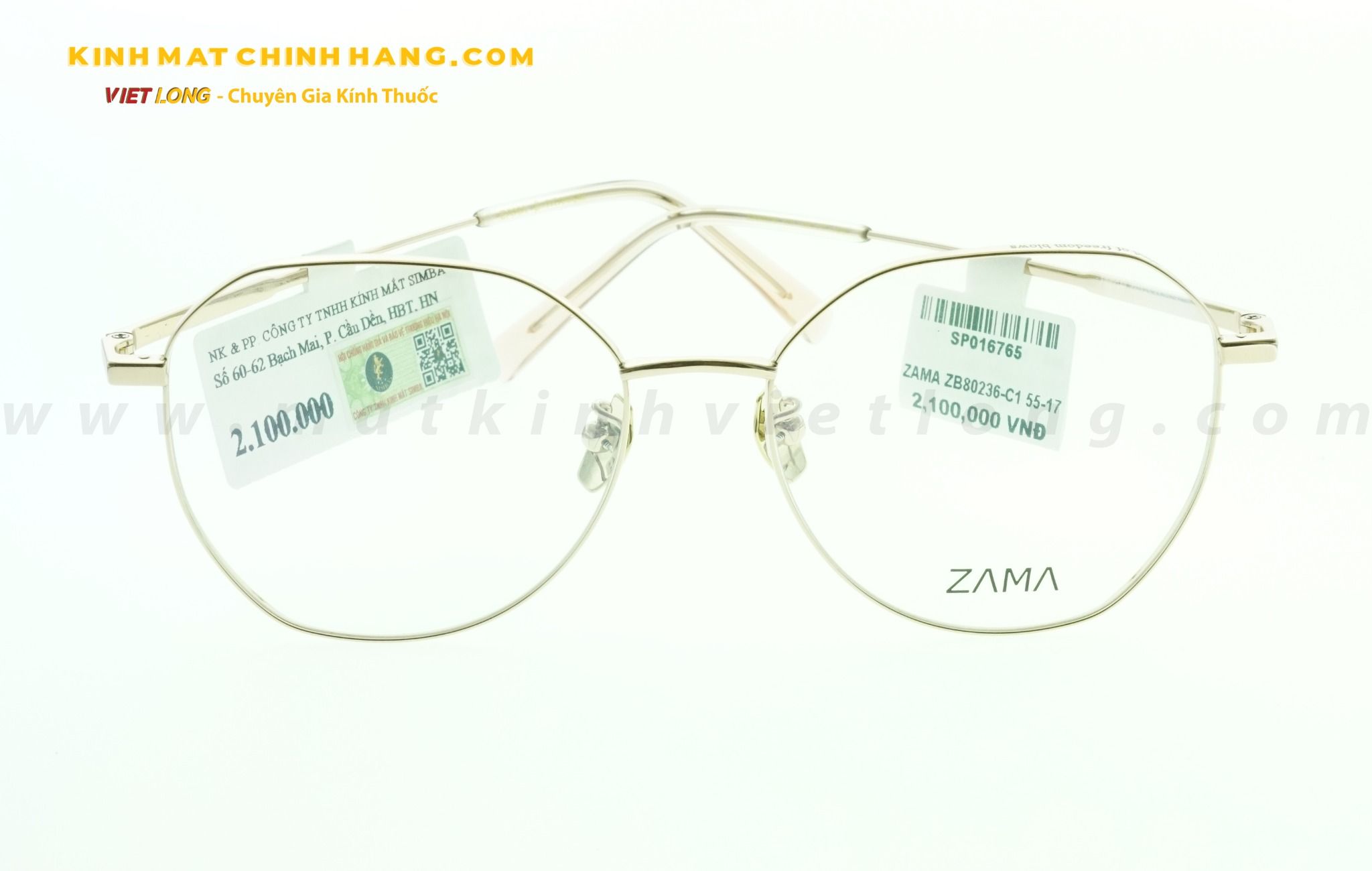 GỌNG KÍNH ZAMA ZB80236-C1 55-17