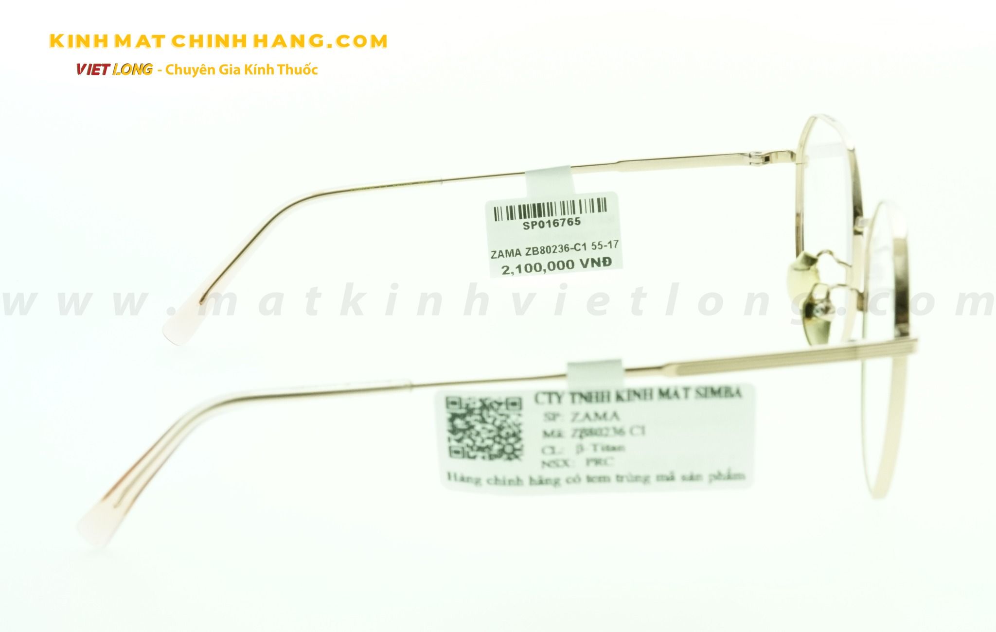 GỌNG KÍNH ZAMA ZB80236-C1 55-17