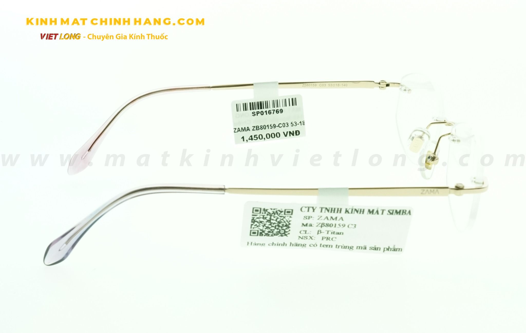 GỌNG KÍNH ZAMA ZB80159-C03 53-18