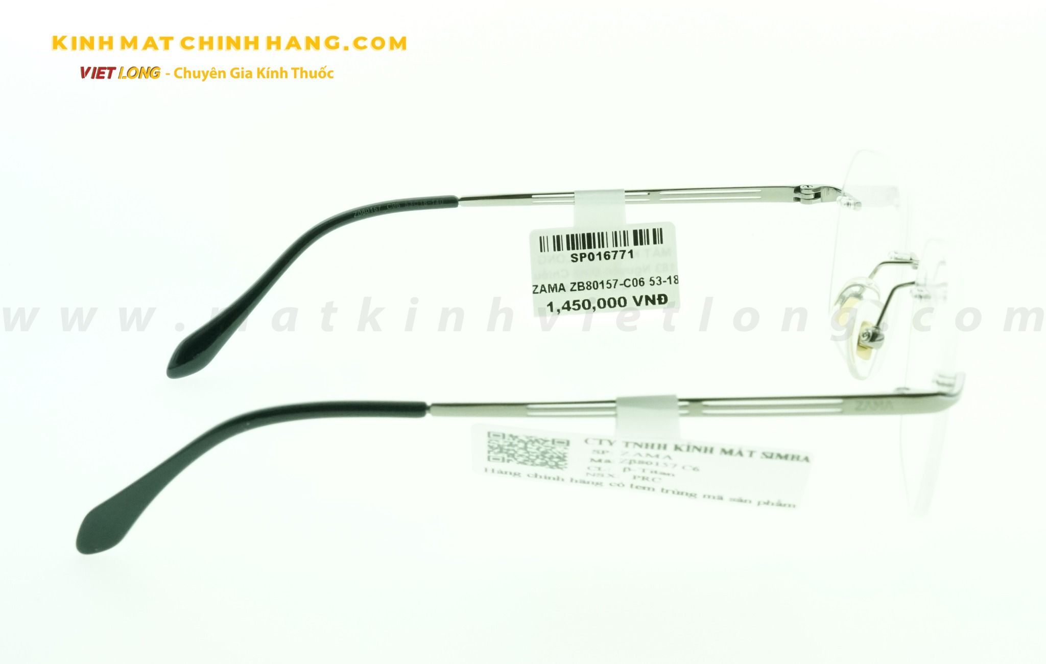  GỌNG KÍNH ZAMA ZB80157-C06 53-18 