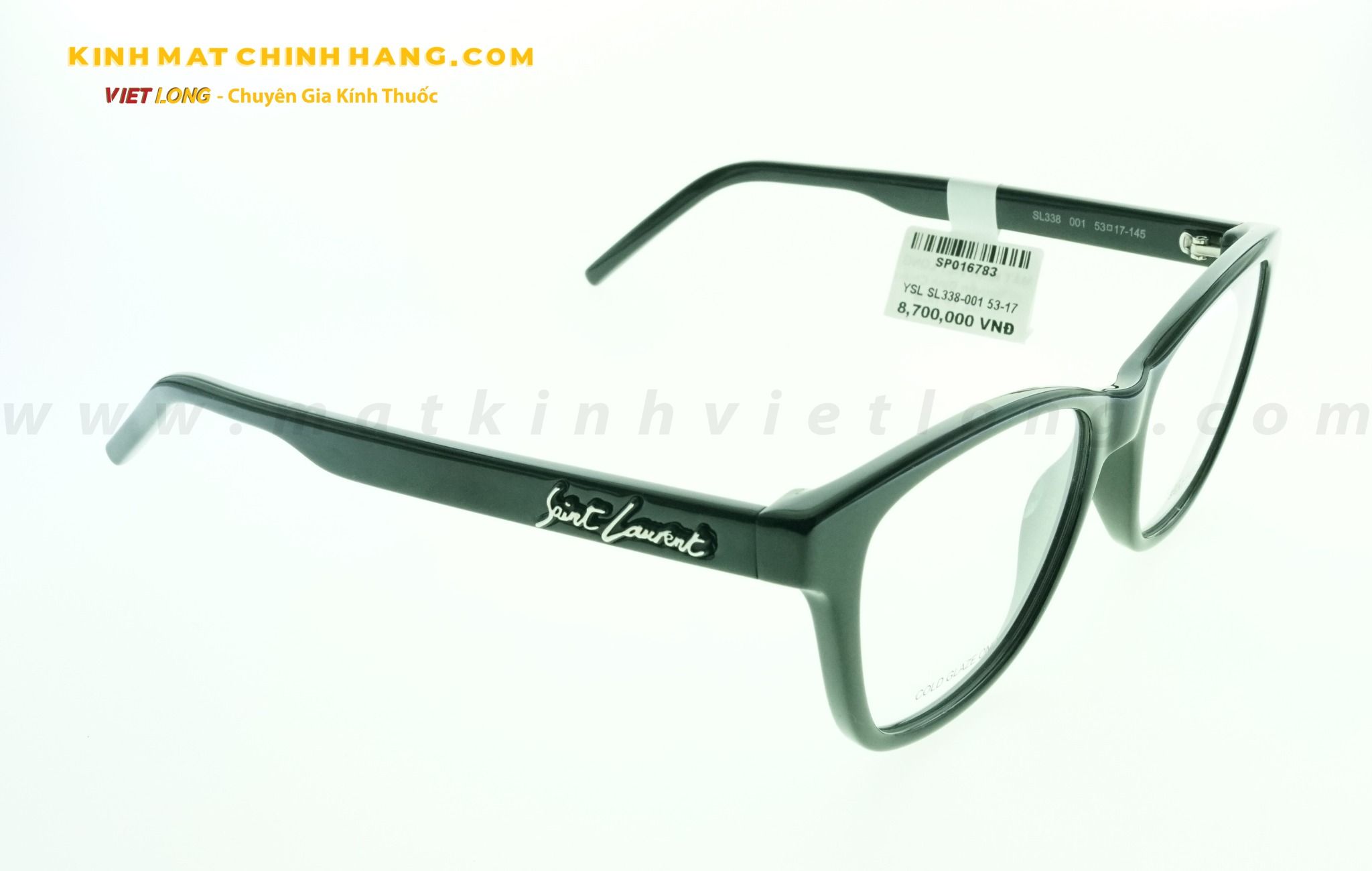  GỌNG KÍNH YSL SL338-001 53-17 