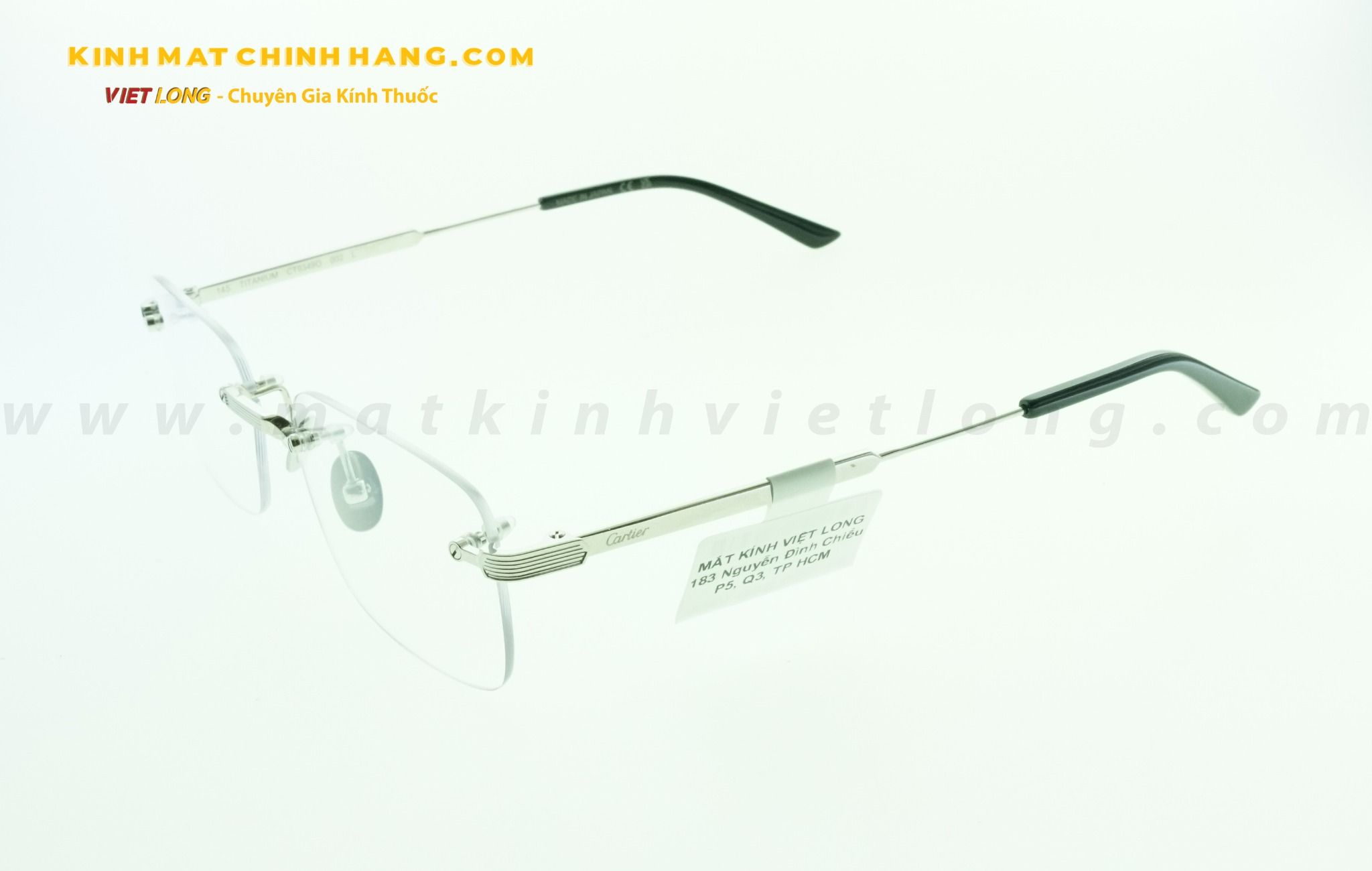  GỌNG KÍNH CARTIER CT0349O-002 55-18 