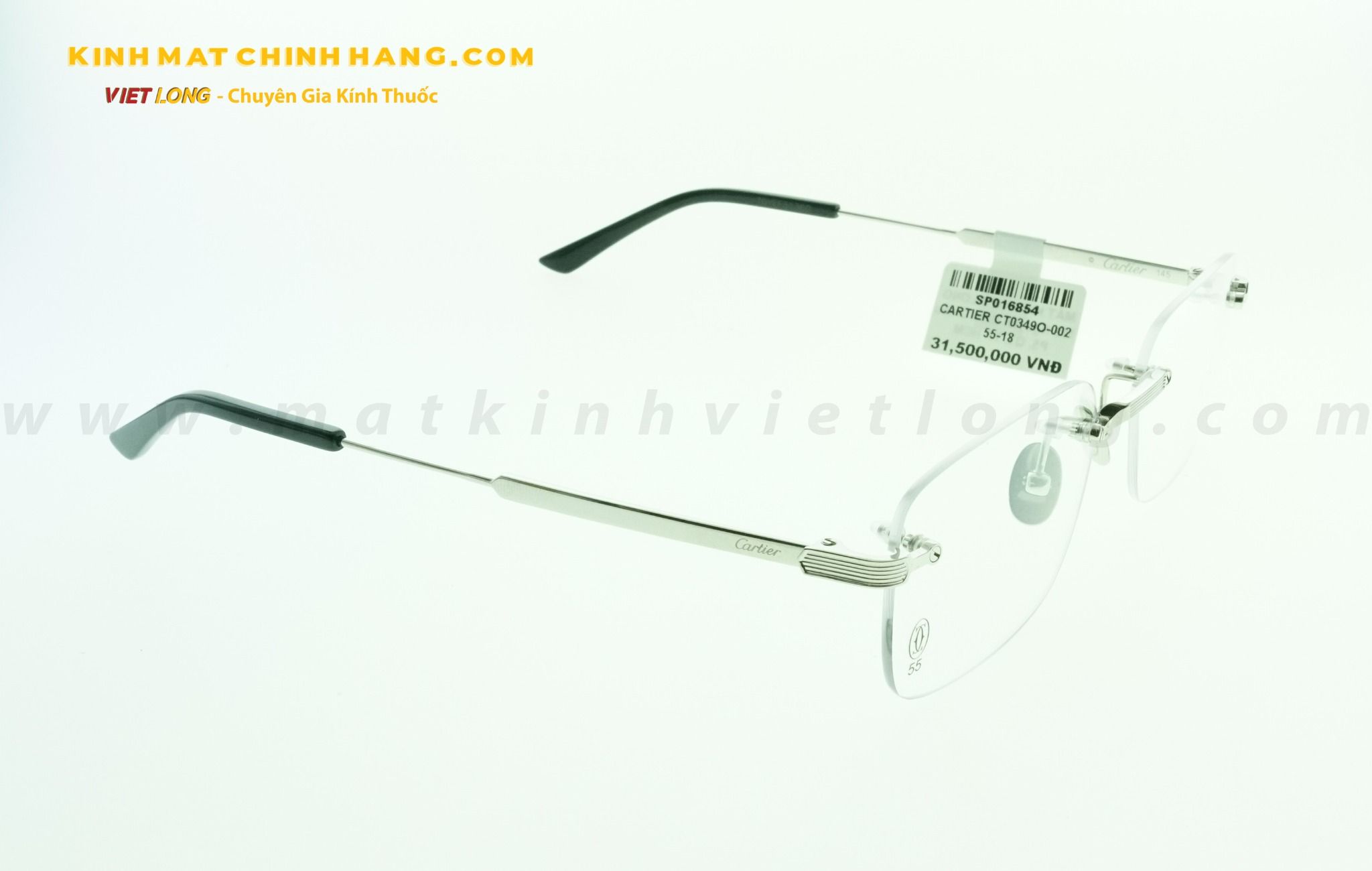  GỌNG KÍNH CARTIER CT0349O-002 55-18 