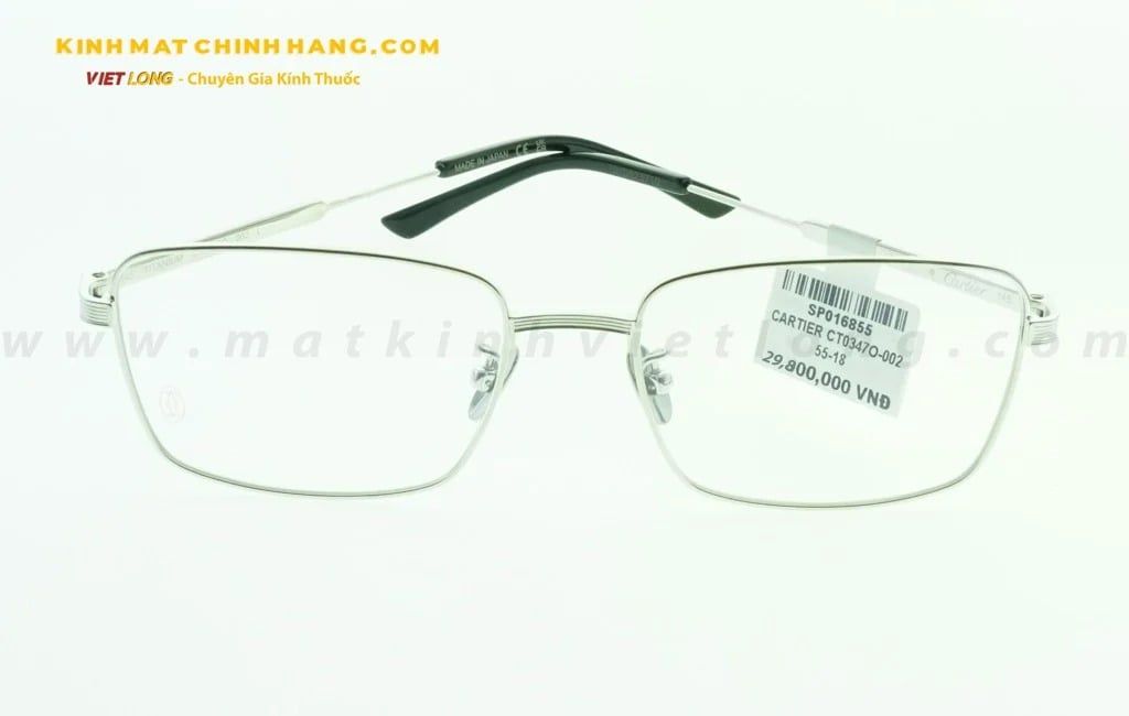  GỌNG KÍNH CARTIER CT0347O-002 55-18 