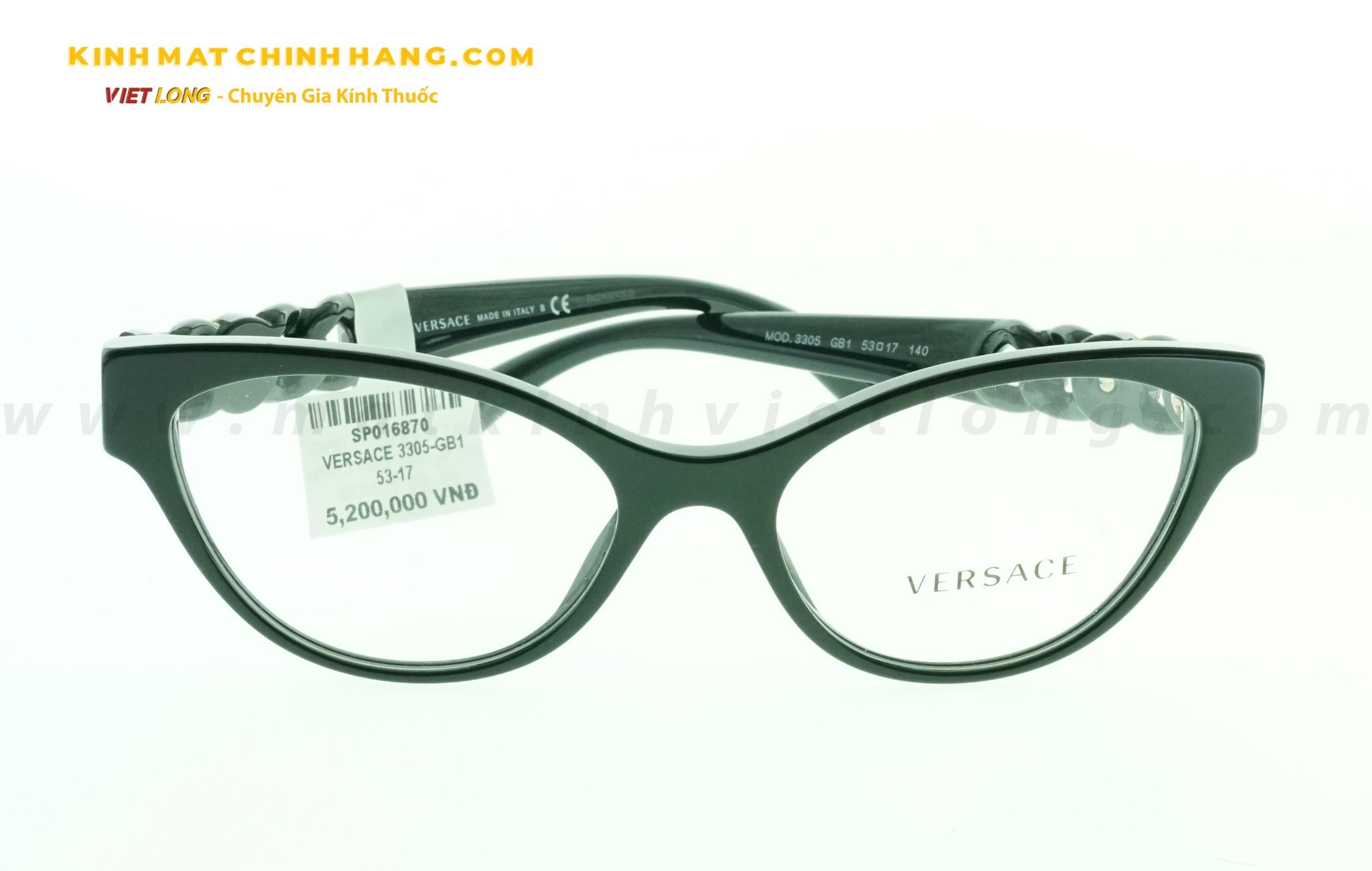  GỌNG KÍNH VERSACE 3305-GB1 53-17 