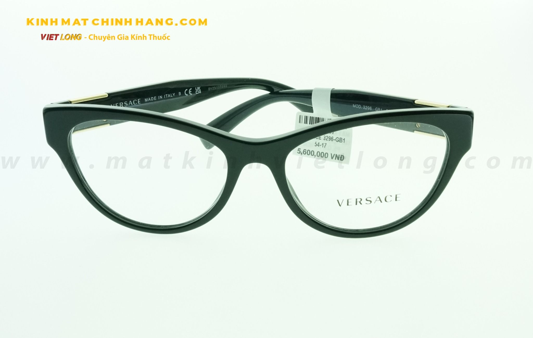  GỌNG KÍNH VERSACE 3296-GB1 54-17 