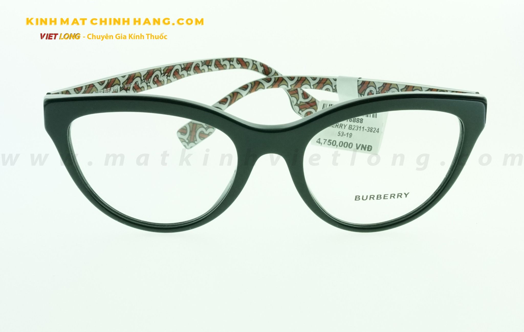  GỌNG KÍNH BURBERRY B2311-3824 53-19 