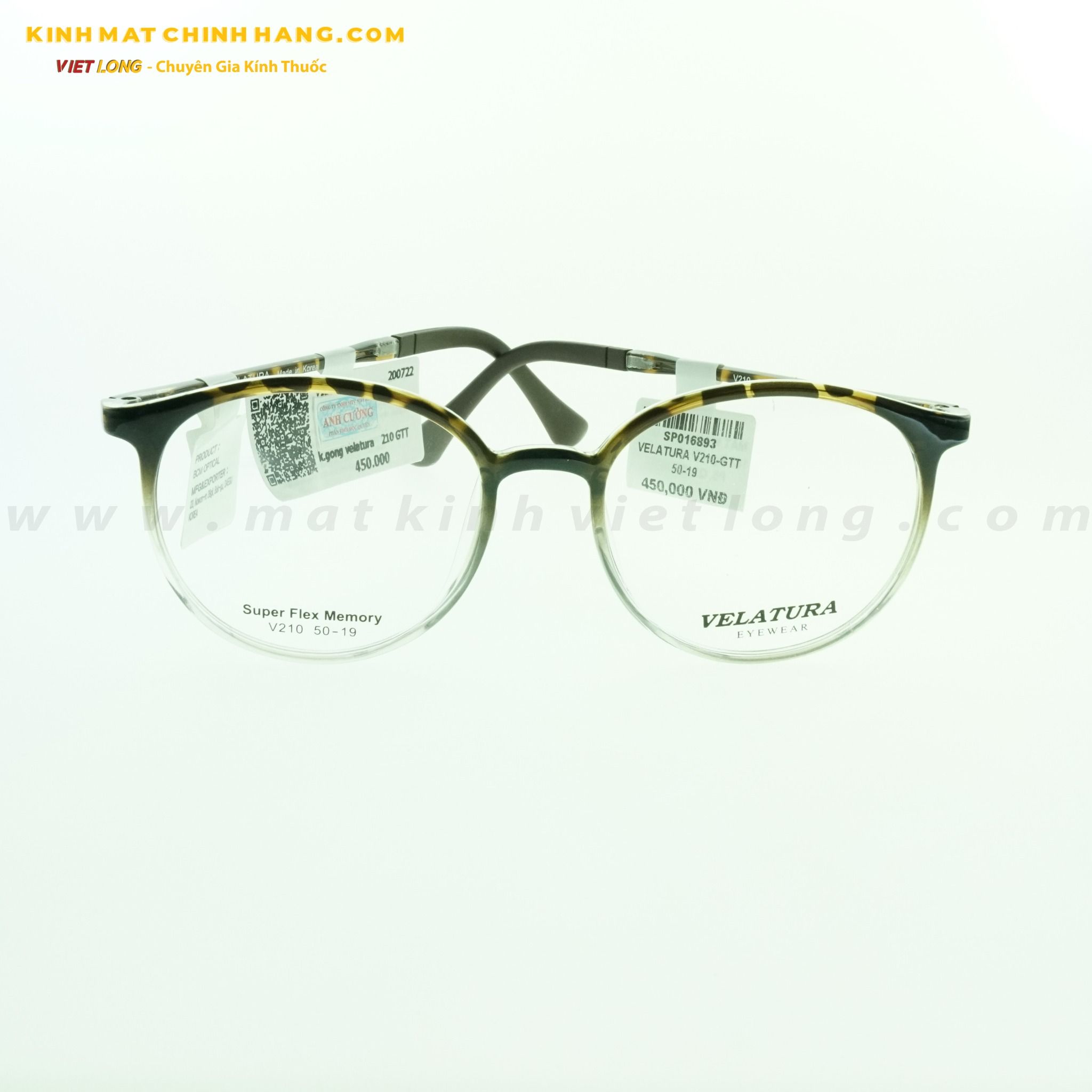 GỌNG KÍNH VELATURA V210-GTT 50-19