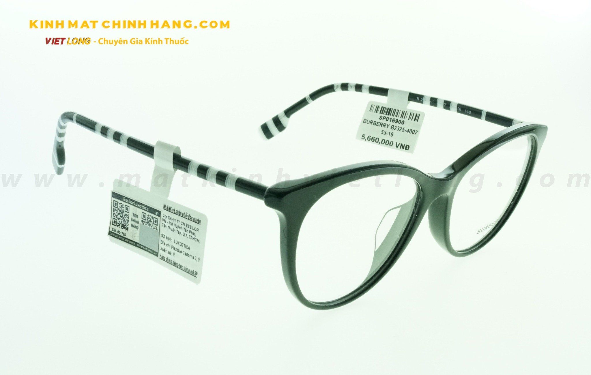  GỌNG KÍNH BURBERRY B2325-4007 53-16 