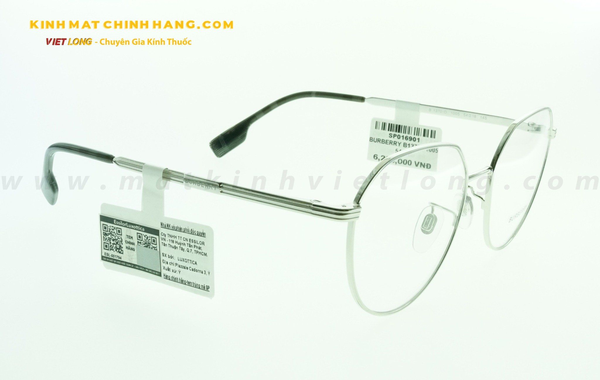 GỌNG KÍNH BURBERRY B1370D-1005 54-18