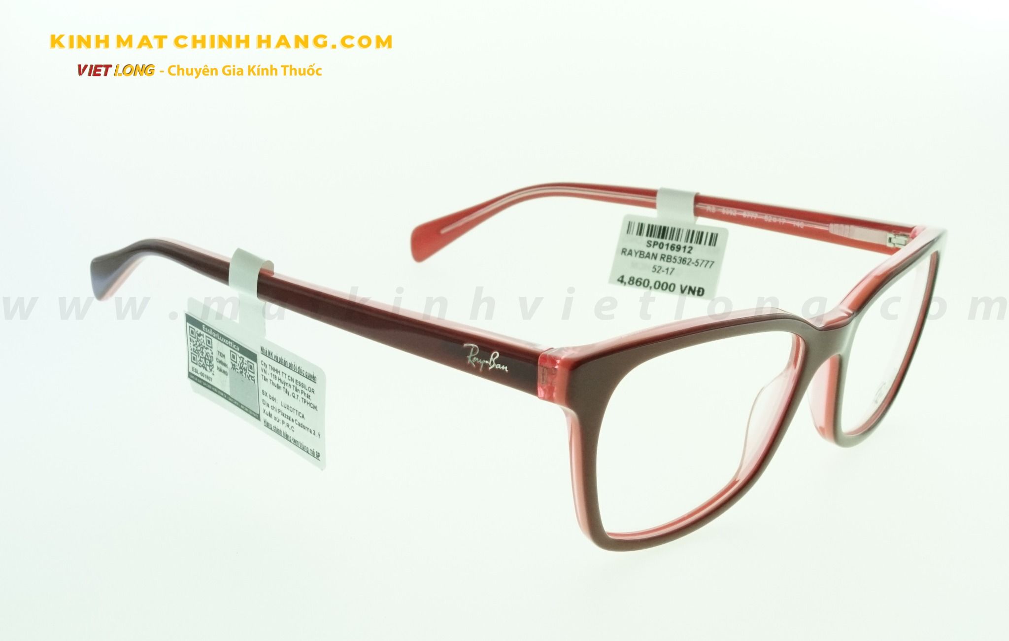 GỌNG KÍNH RAYBAN RB5362-5777 52-17