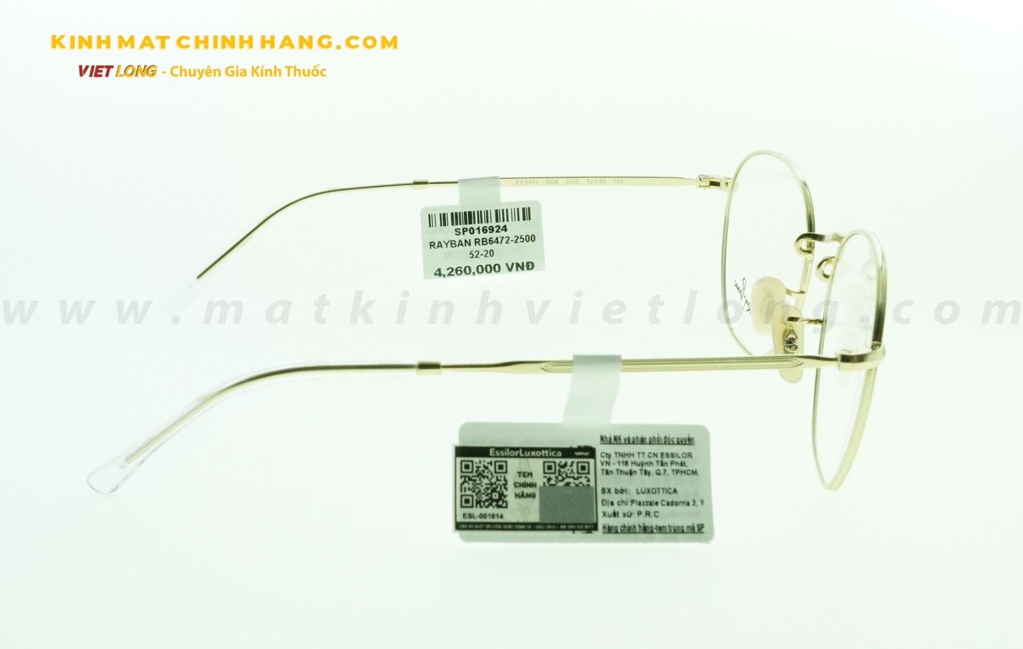  GỌNG KÍNH RAYBAN RB6472-2500 52-20 