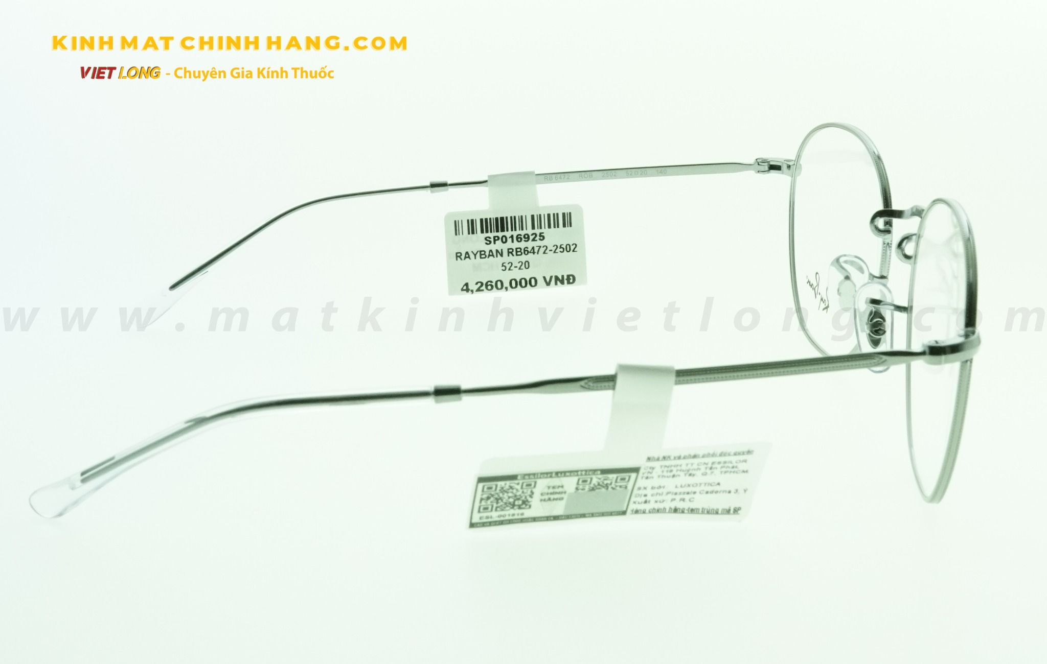  GỌNG KÍNH RAYBAN RB6472-2502 52-20 