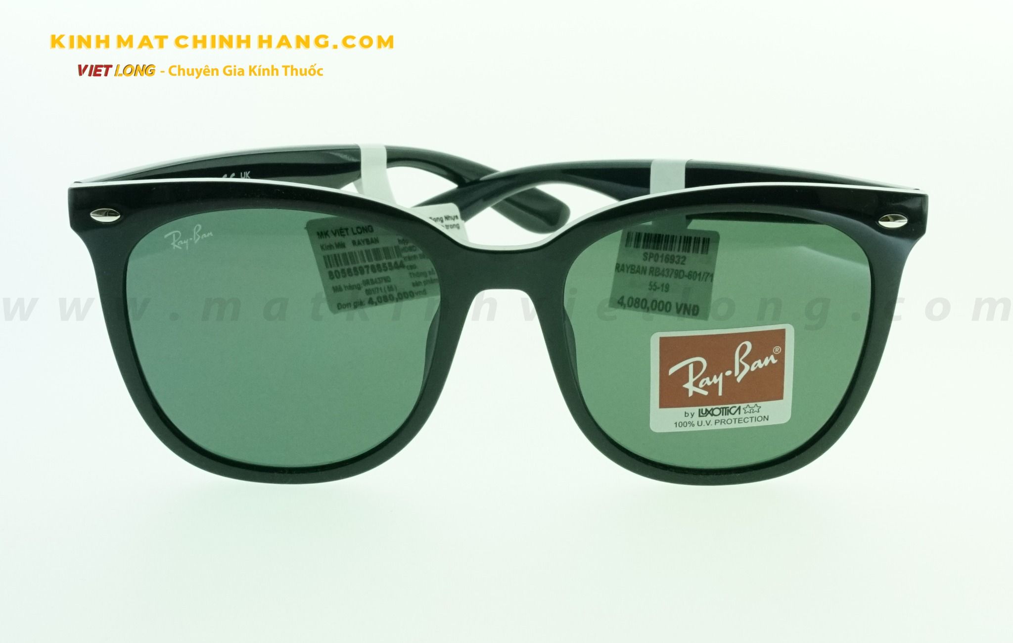  KÍNH MÁT RAYBAN RB4379D-601/71 55-19 