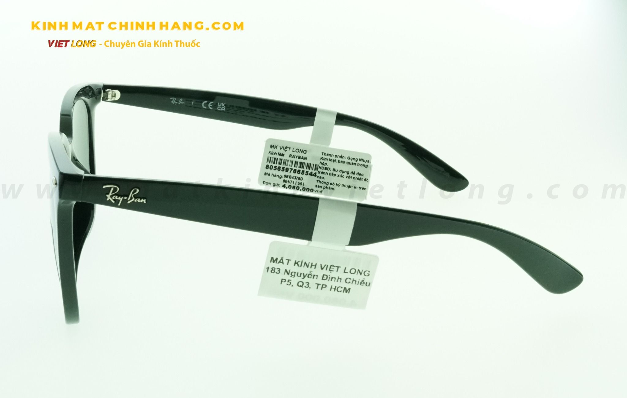  KÍNH MÁT RAYBAN RB4379D-601/71 55-19 