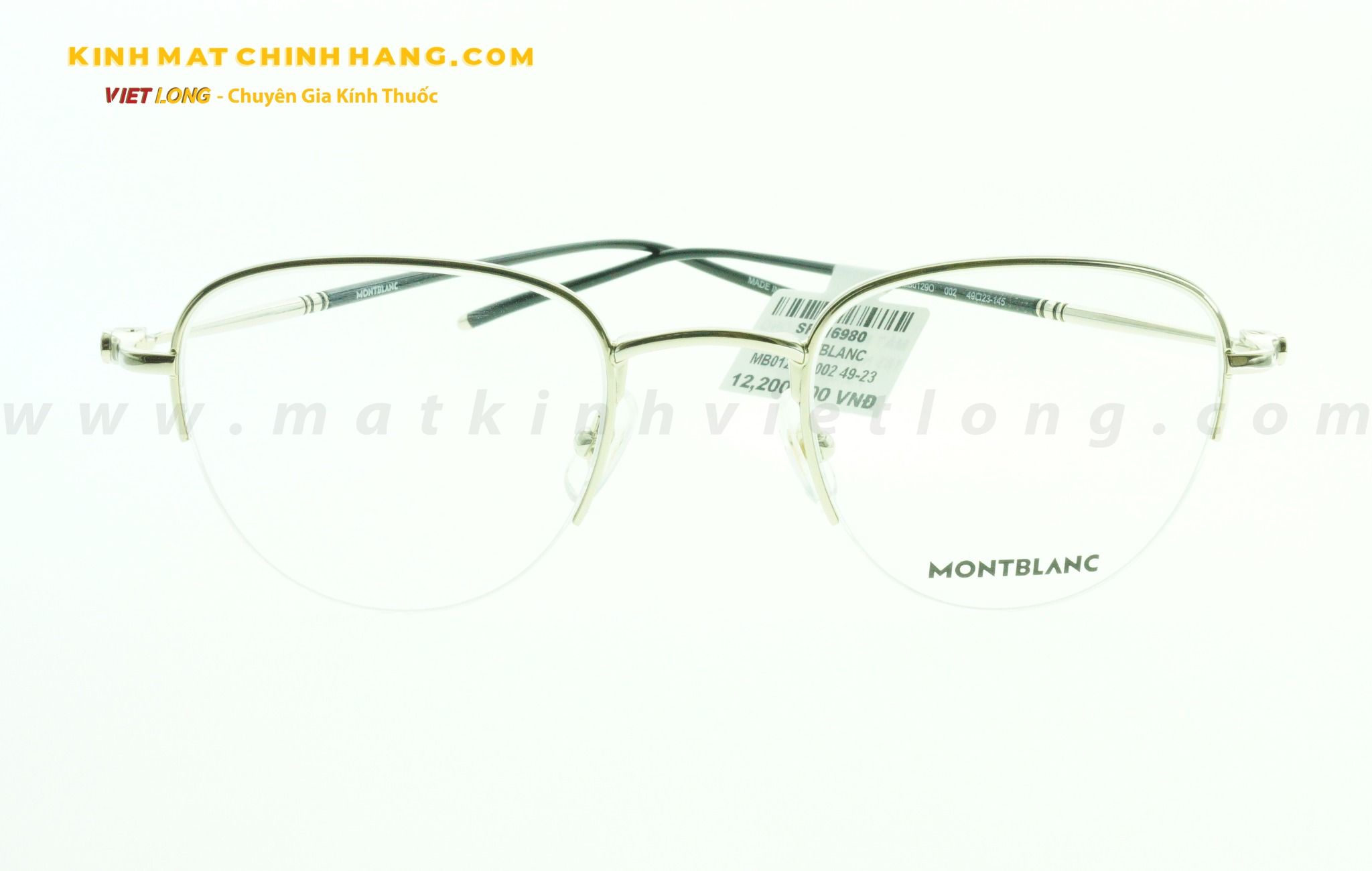  GỌNG KÍNH MONTBLANC MB0129O-002 49-23 