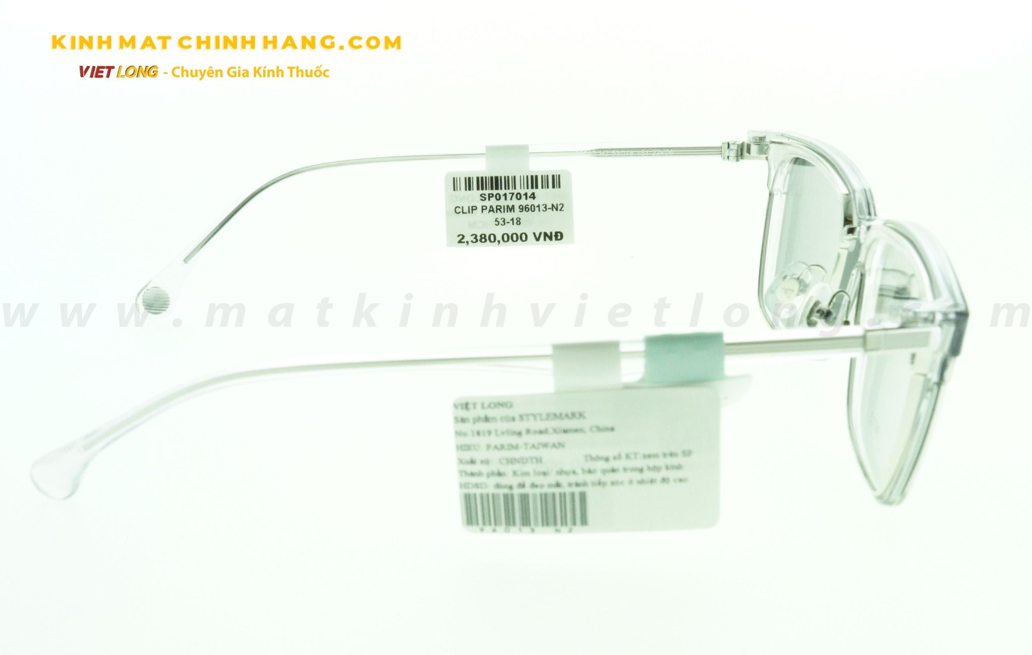  GỌNG KÍNH CLIP PARIM 96013-N2 53-18 