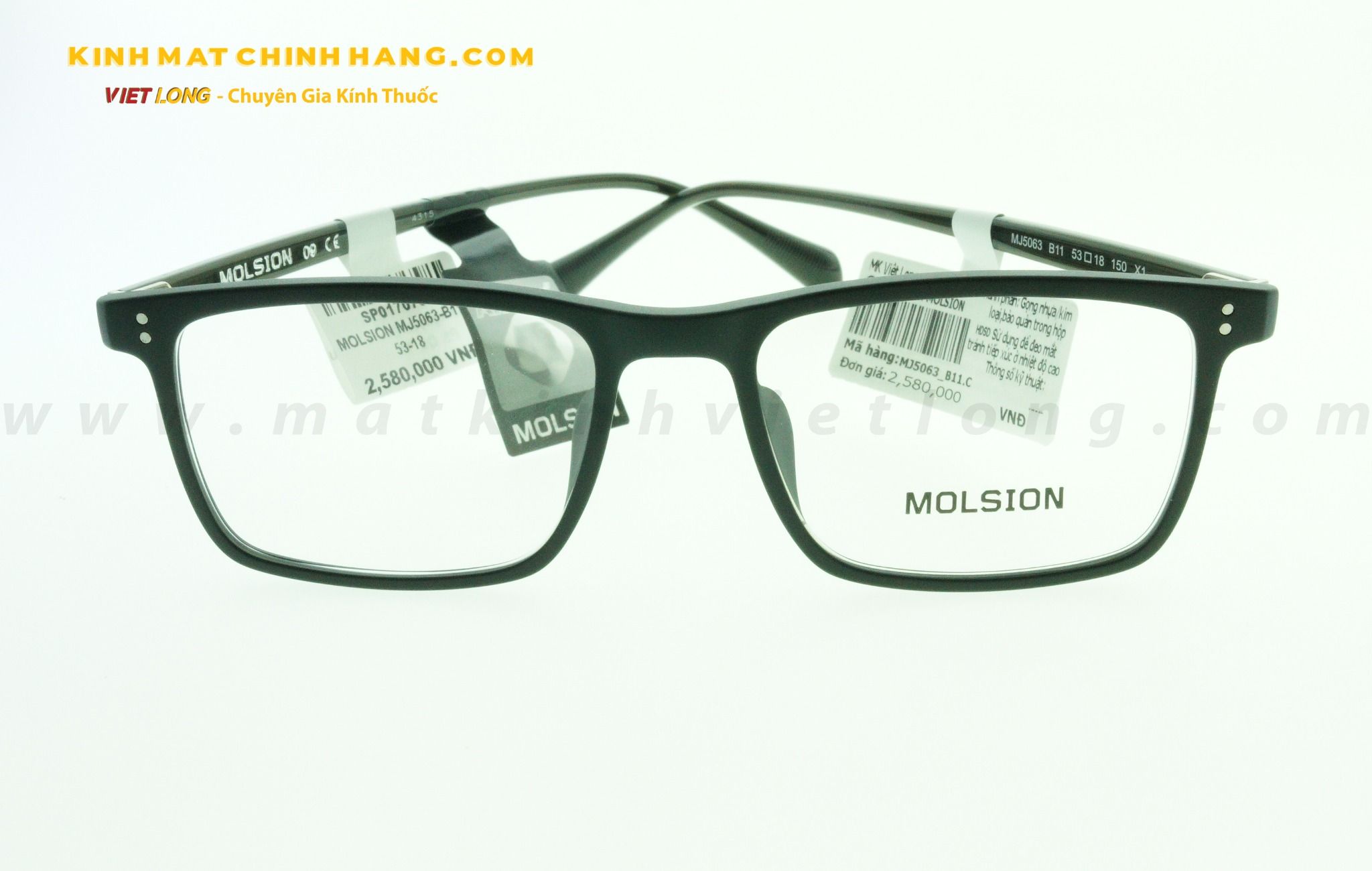  GỌNG KÍNH MOLSION MJ5063-B11 53-18 